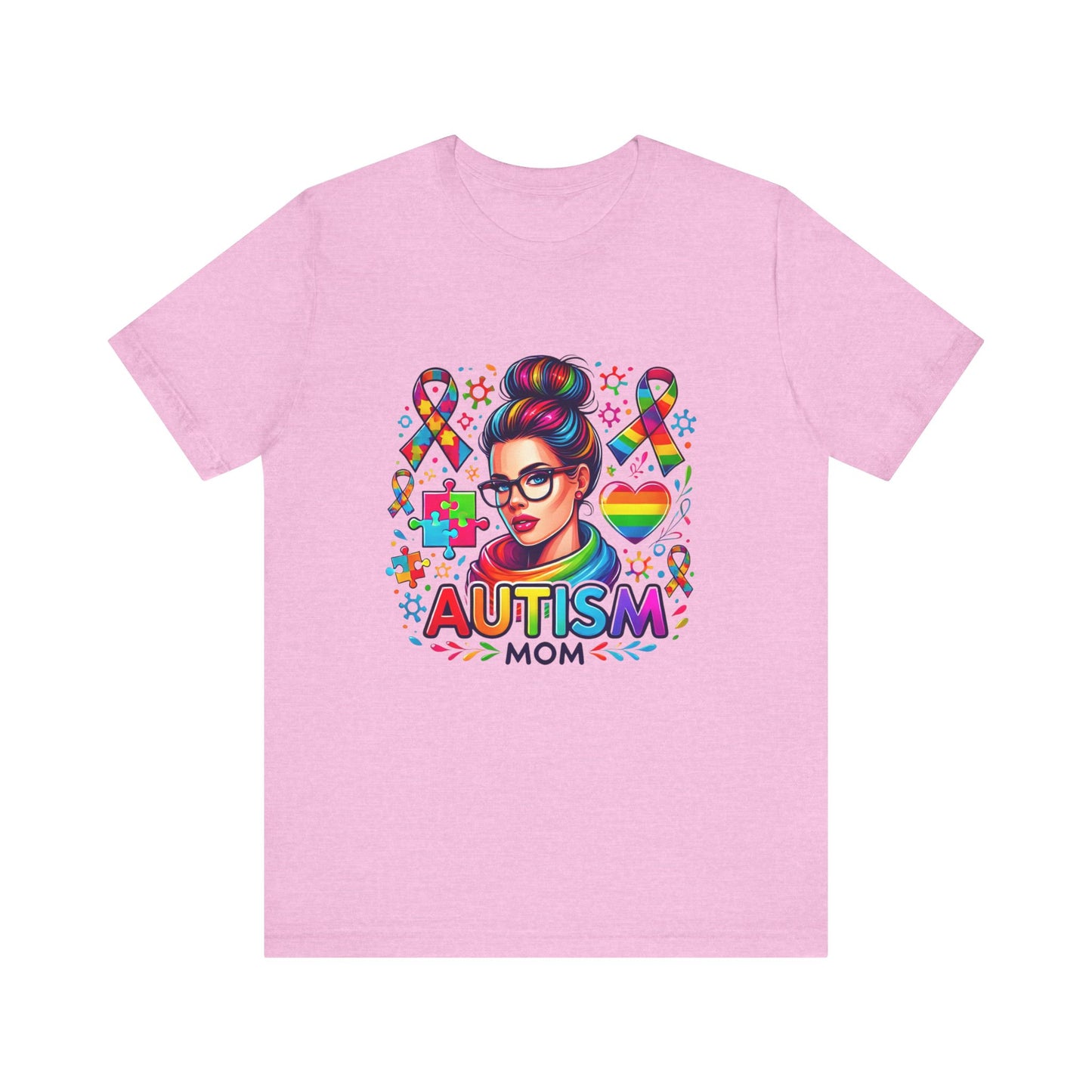 Autism Mom- Jersey Short Sleeve Tee