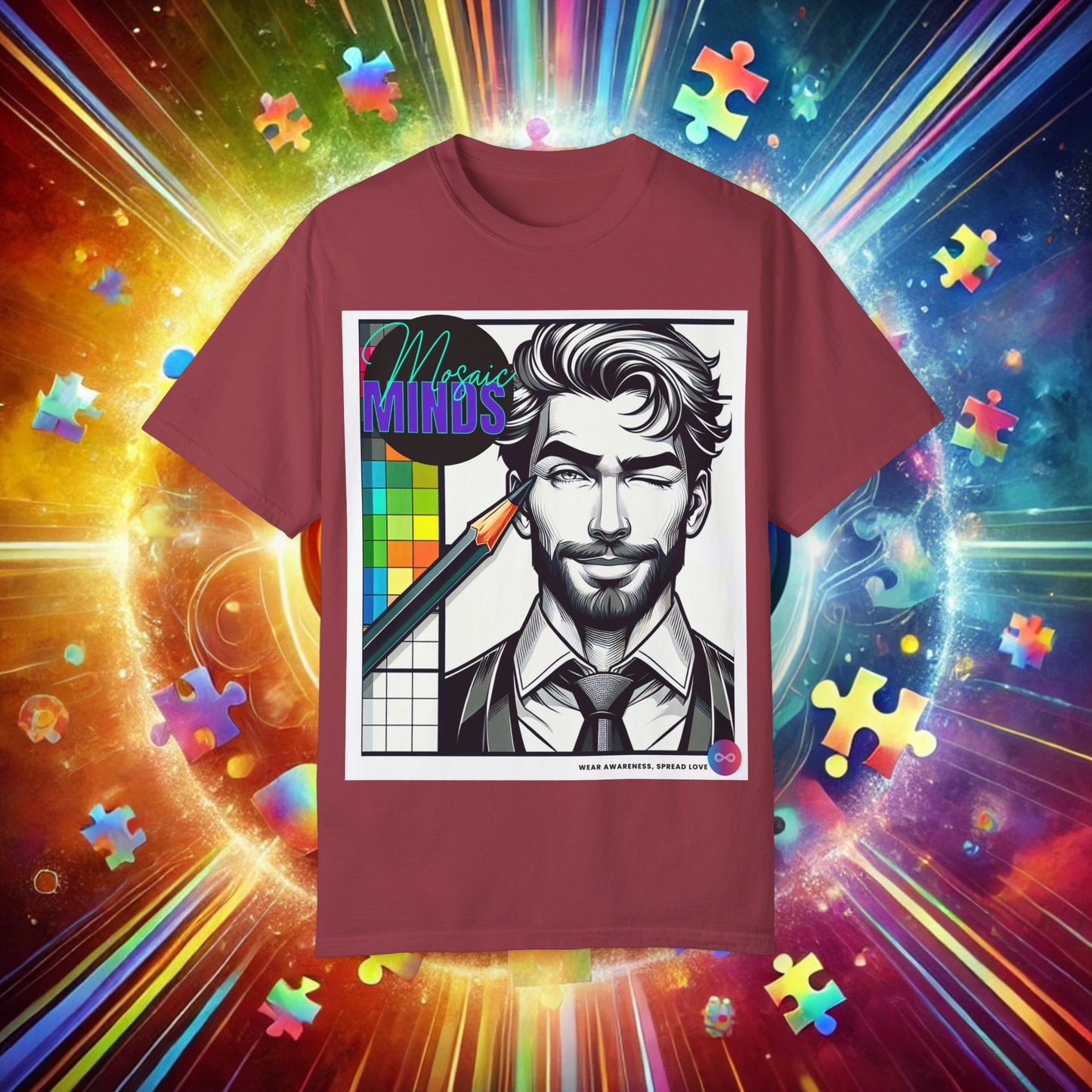 Autism Awareness T-Shirt - Unisex Garment-Dyed