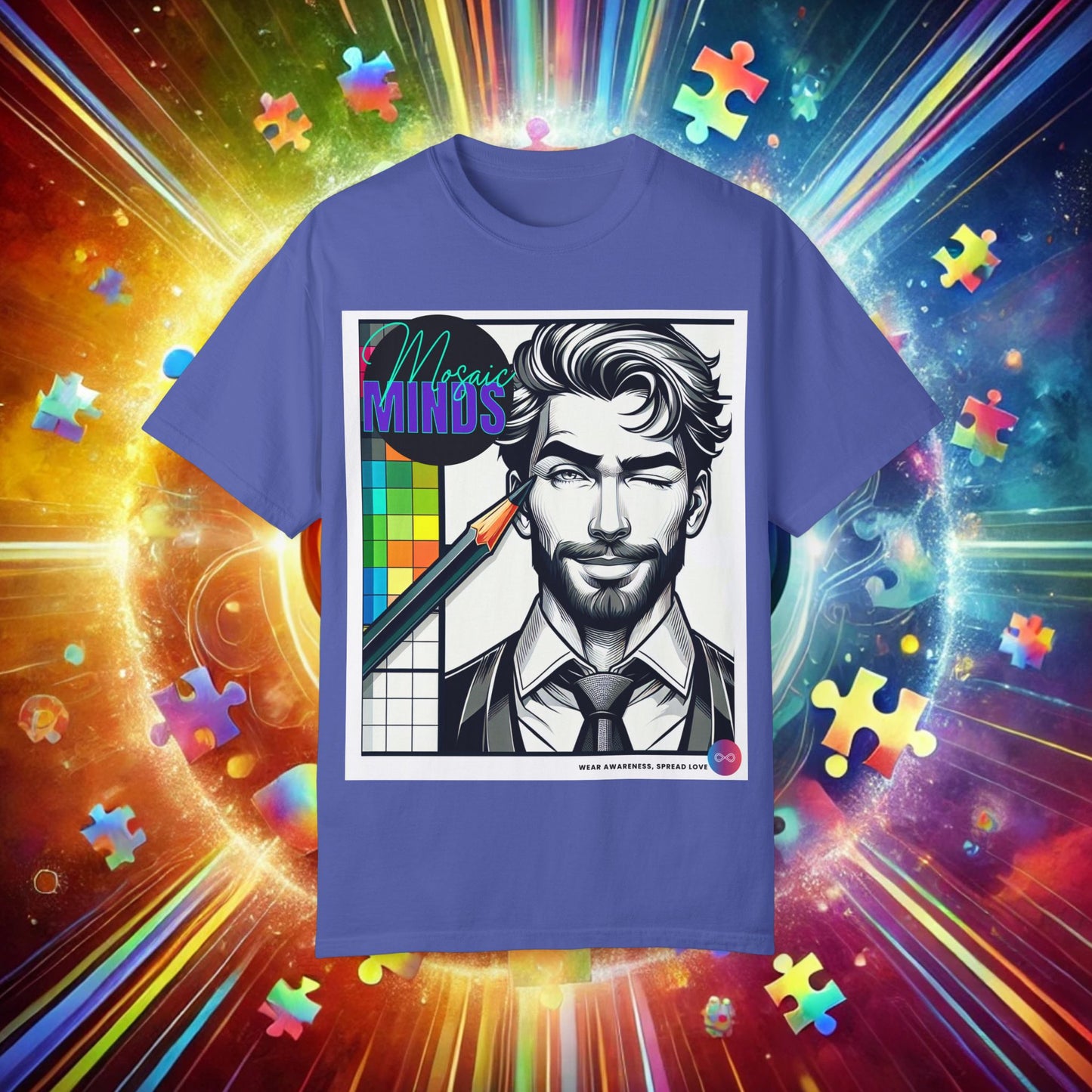 Autism Awareness T-Shirt - Unisex Garment-Dyed