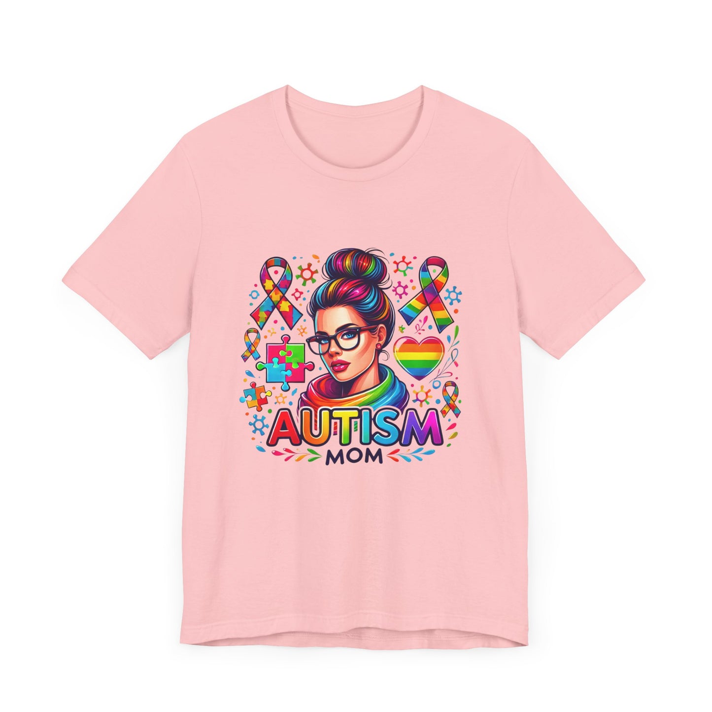 Autism Mom- Jersey Short Sleeve Tee
