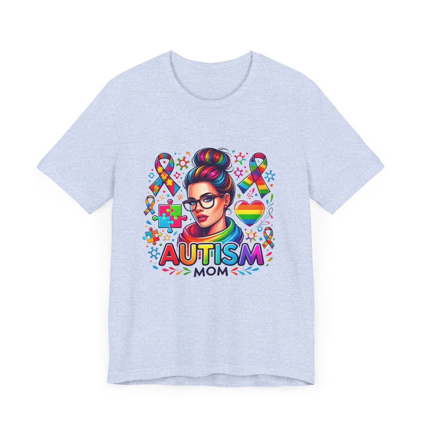 Autism Mom- Jersey Short Sleeve Tee