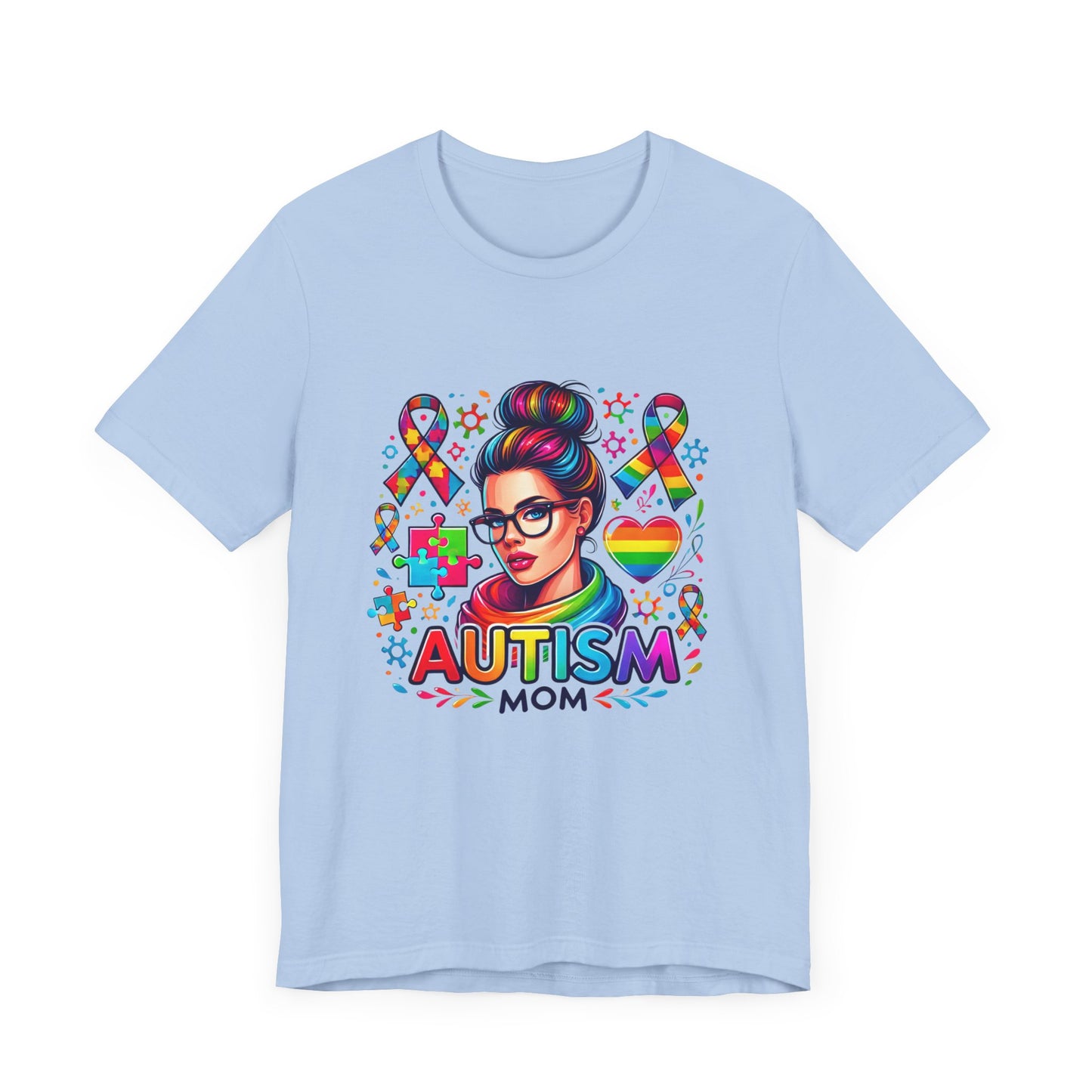 Autism Mom- Jersey Short Sleeve Tee
