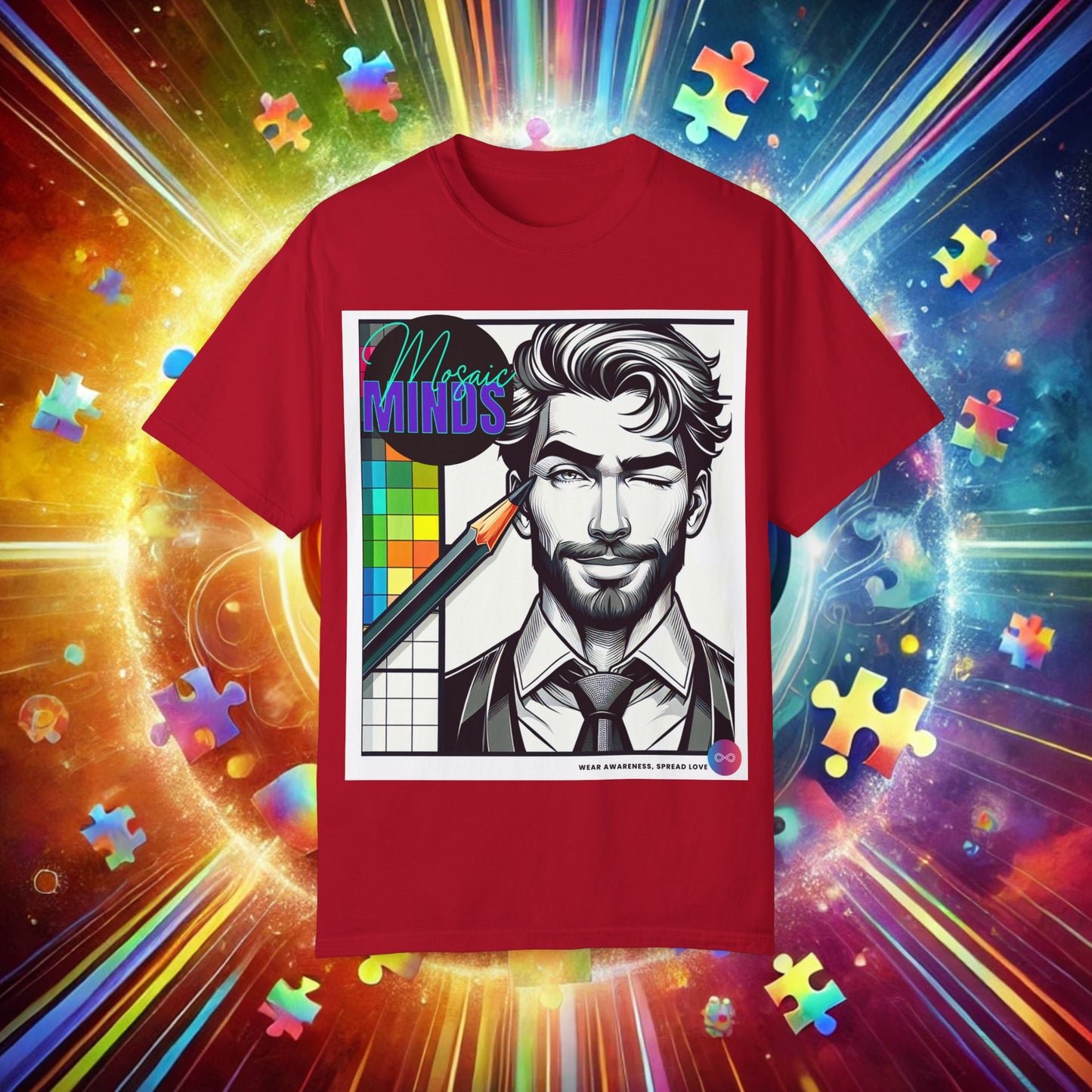 Autism Awareness T-Shirt - Unisex Garment-Dyed