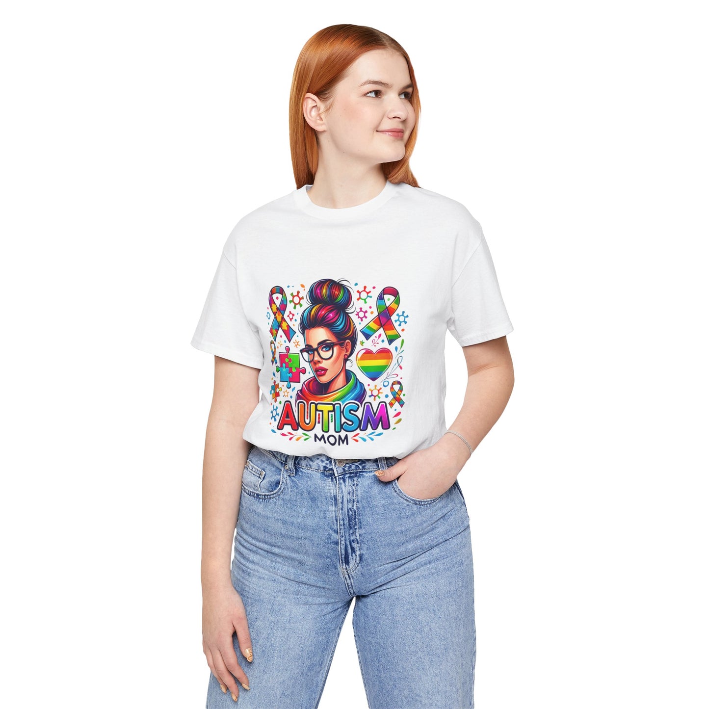 Autism Mom- Jersey Short Sleeve Tee