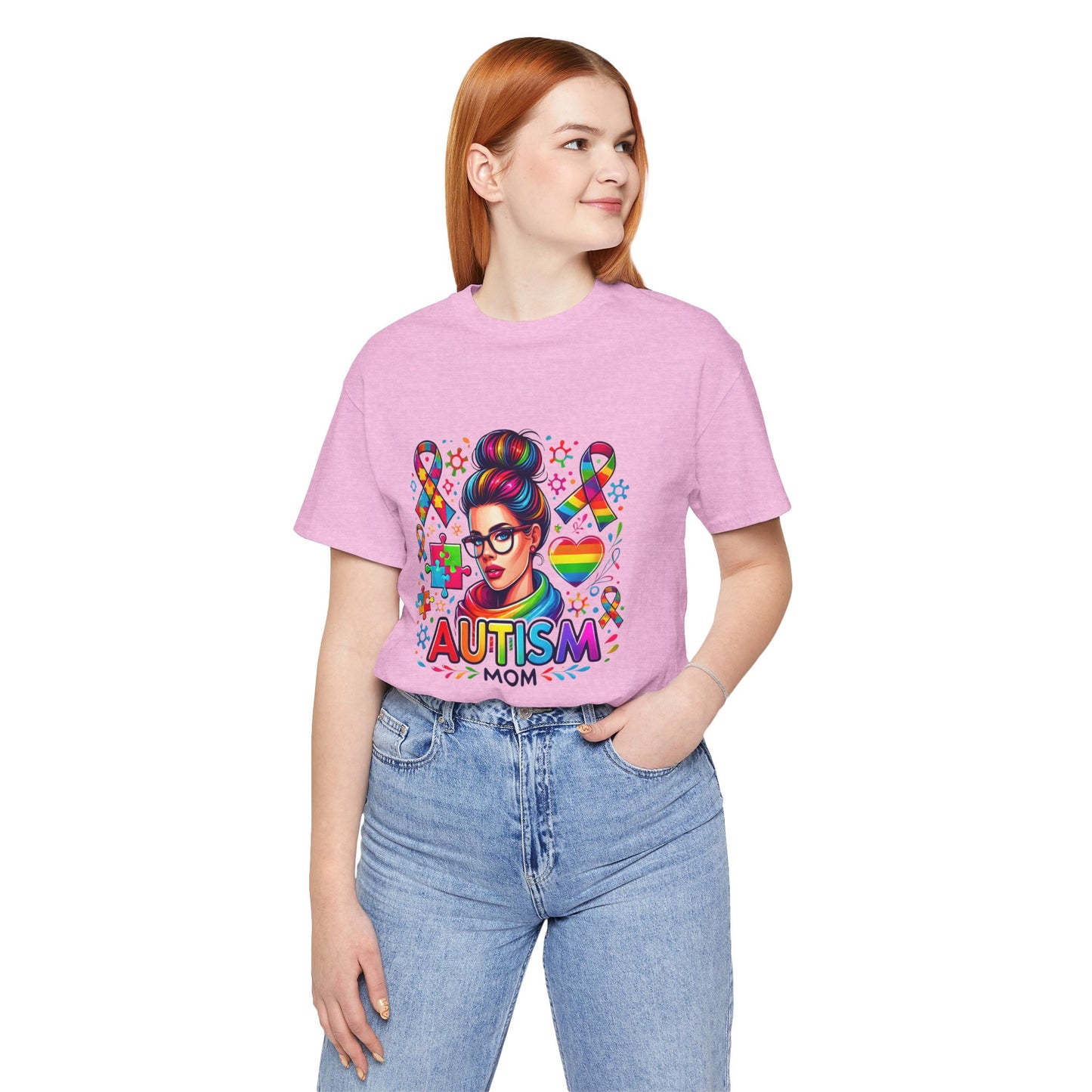 Autism Mom- Jersey Short Sleeve Tee