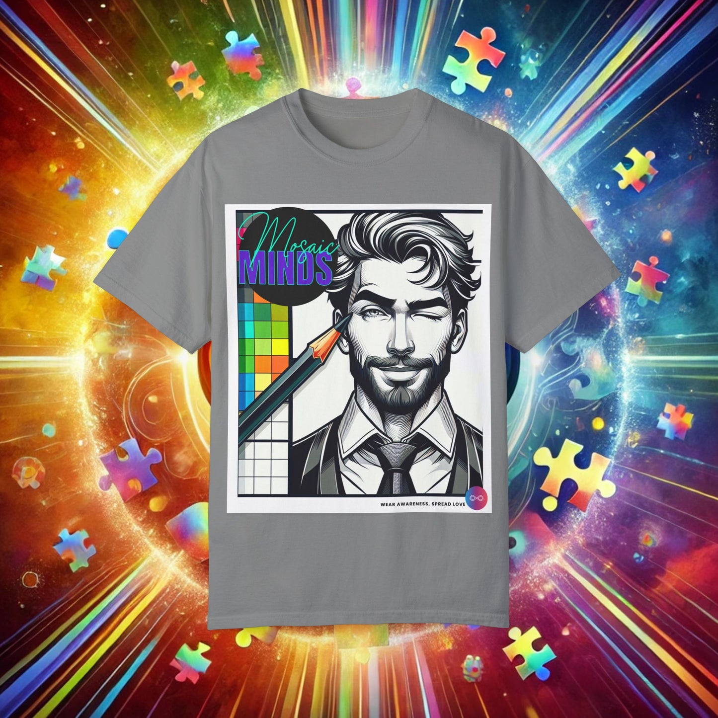 Autism Awareness T-Shirt - Unisex Garment-Dyed