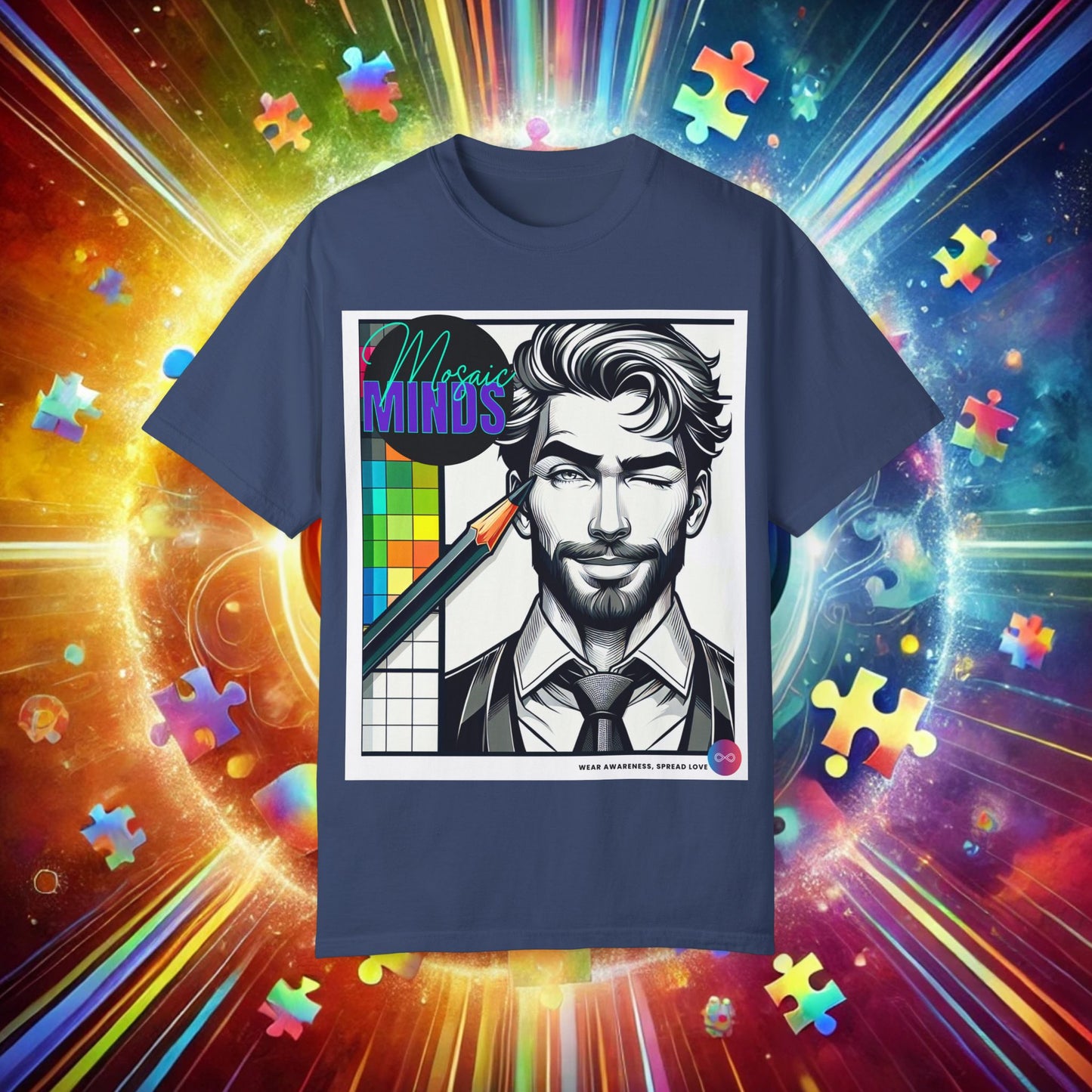 Autism Awareness T-Shirt - Unisex Garment-Dyed
