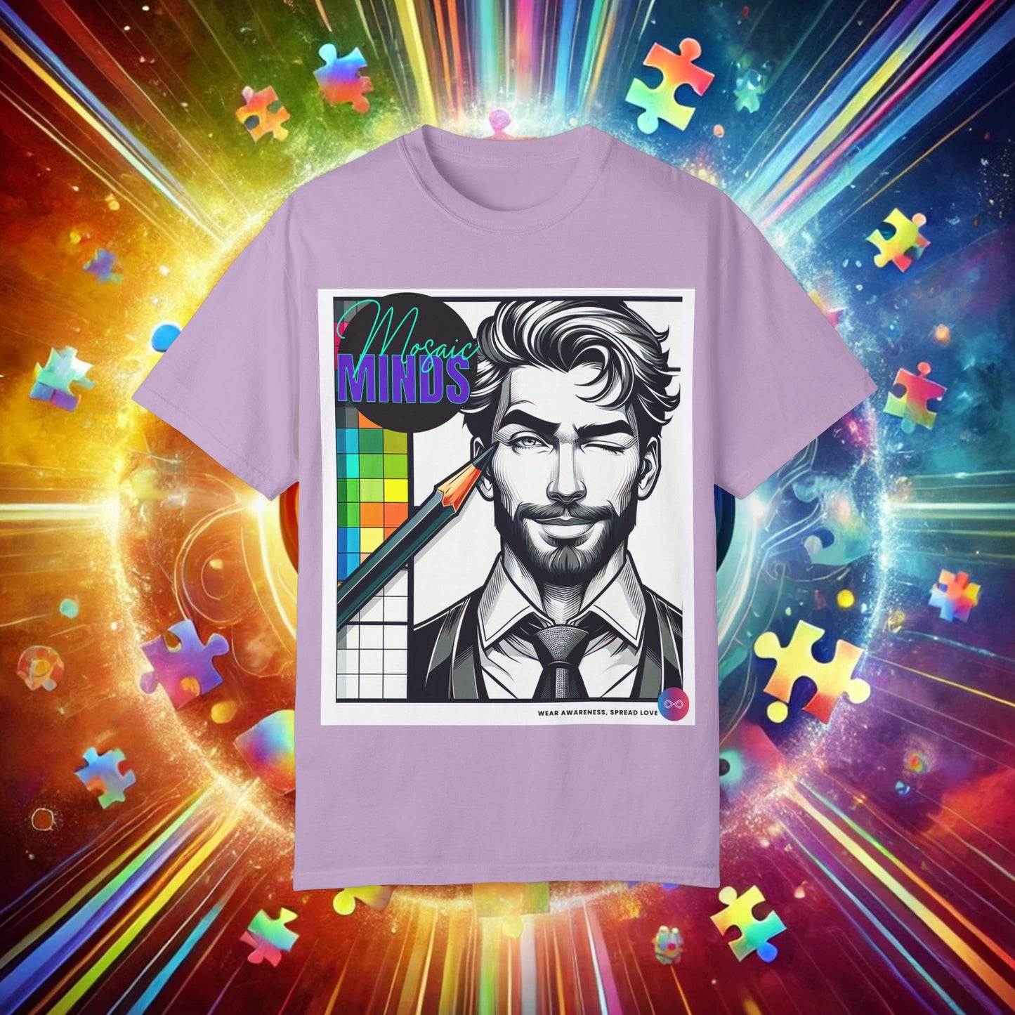 Autism Awareness T-Shirt - Unisex Garment-Dyed