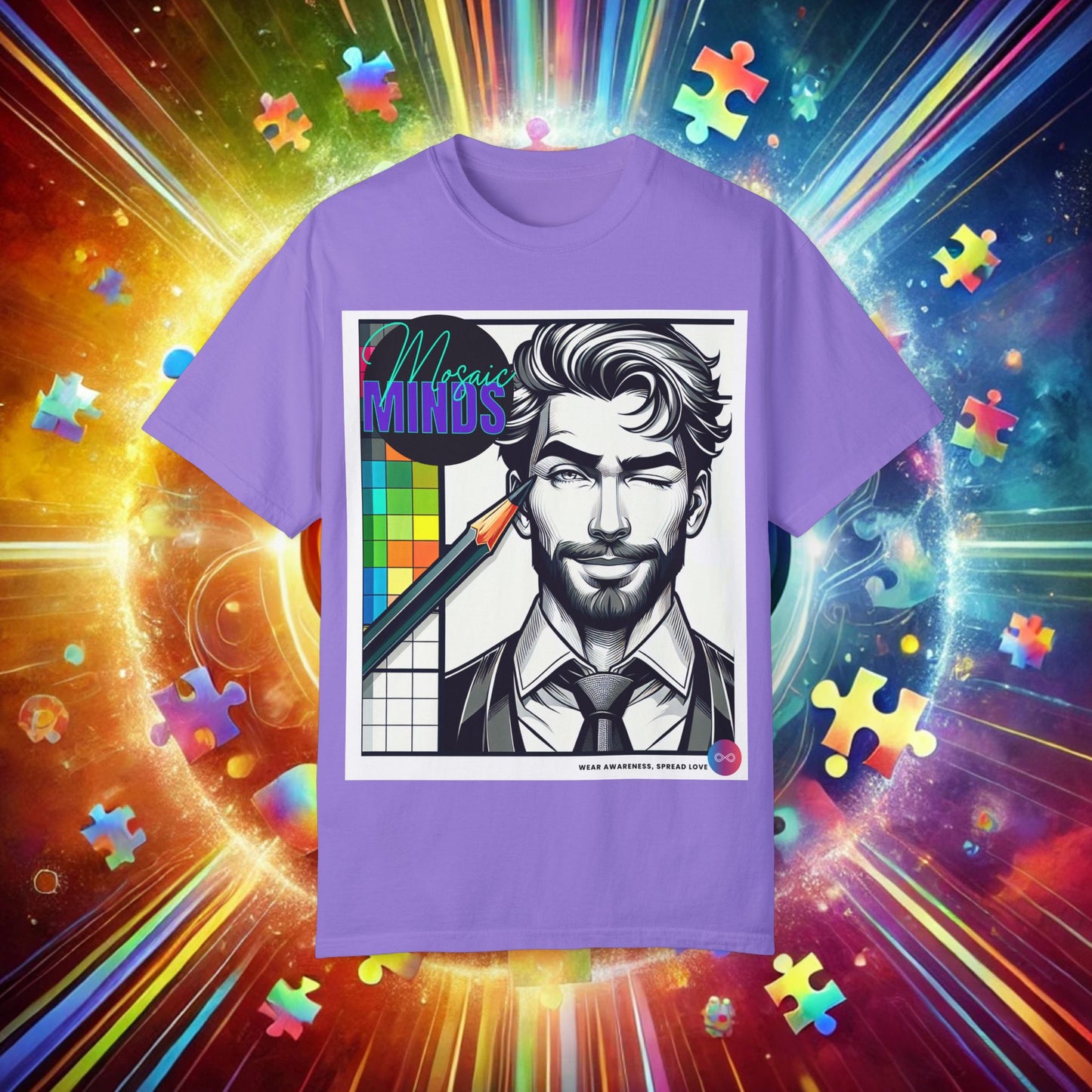 Autism Awareness T-Shirt - Unisex Garment-Dyed