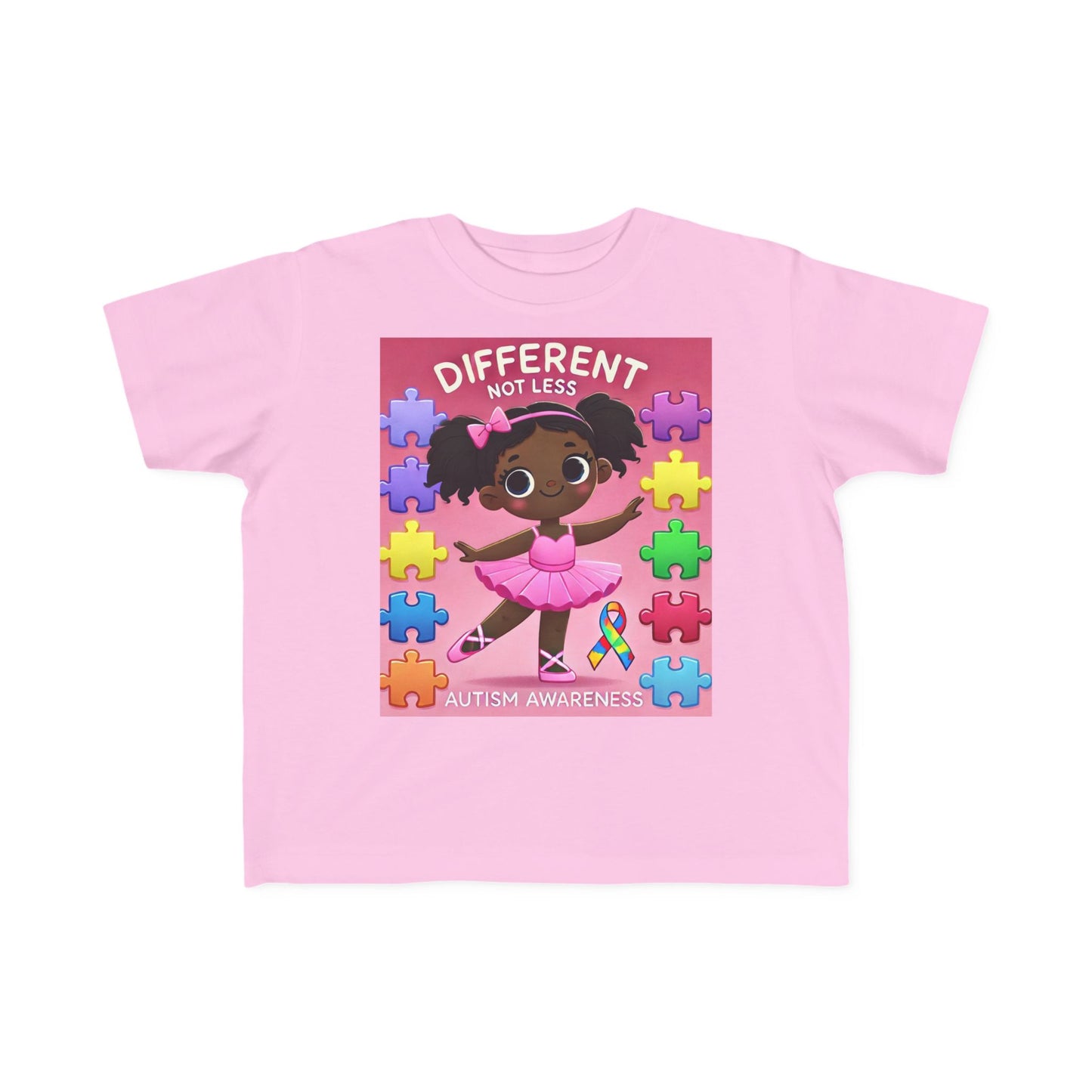 Toddler Tee - Autism Awareness Ballerina Design
