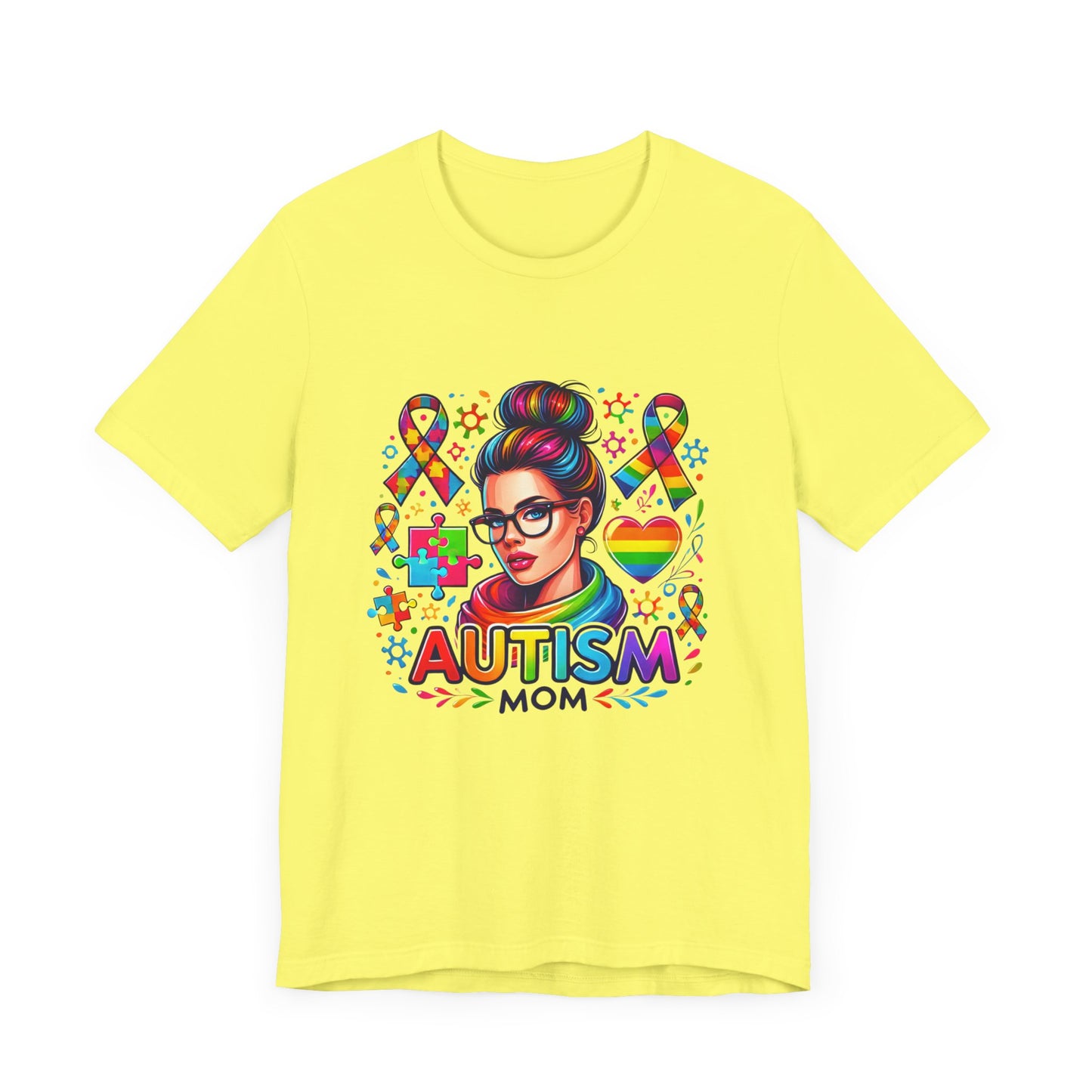 Autism Mom- Jersey Short Sleeve Tee