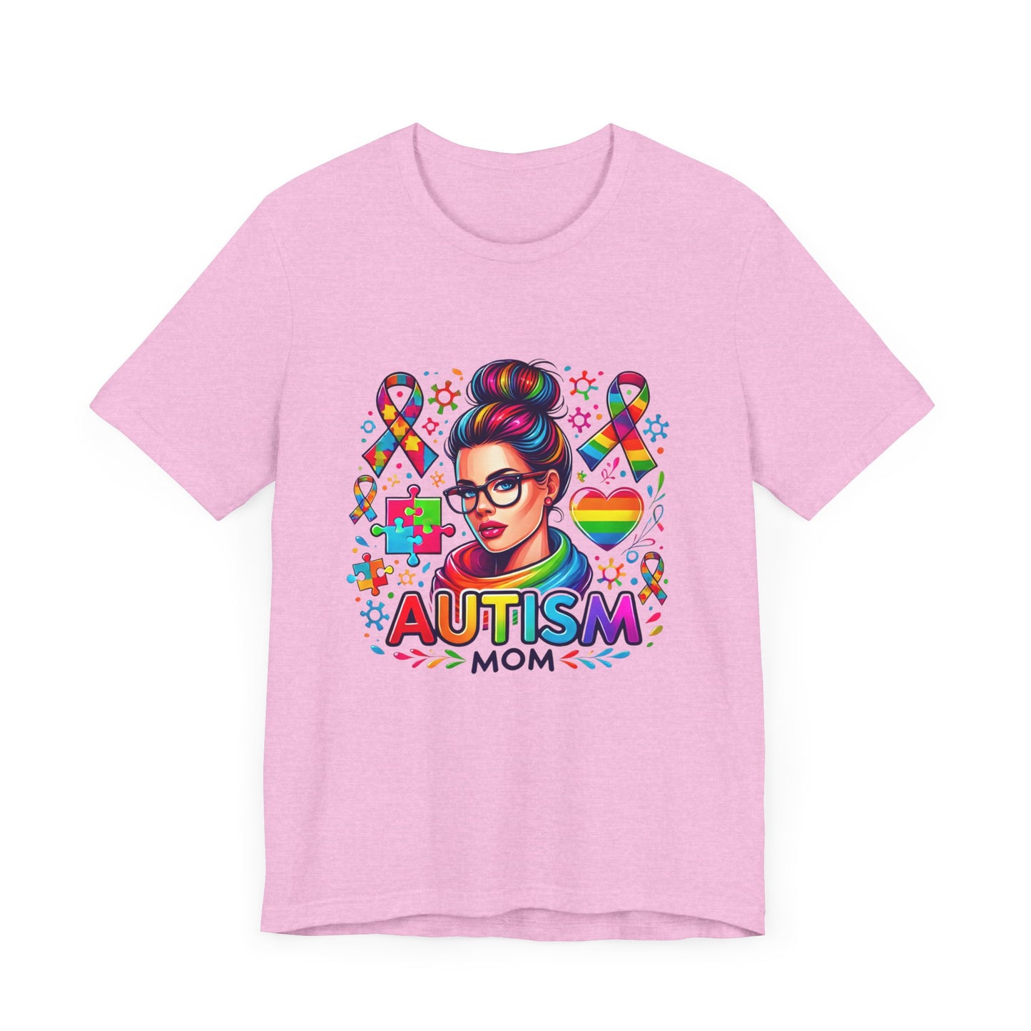 Autism Mom- Jersey Short Sleeve Tee