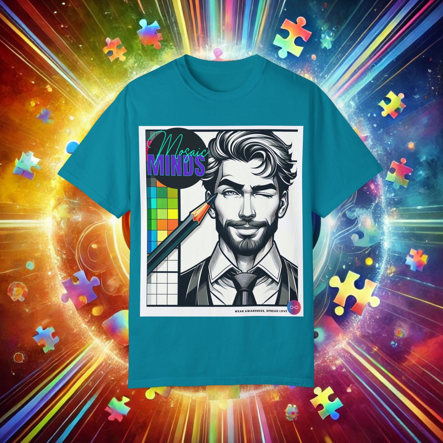 Autism Awareness T-Shirt - Unisex Garment-Dyed