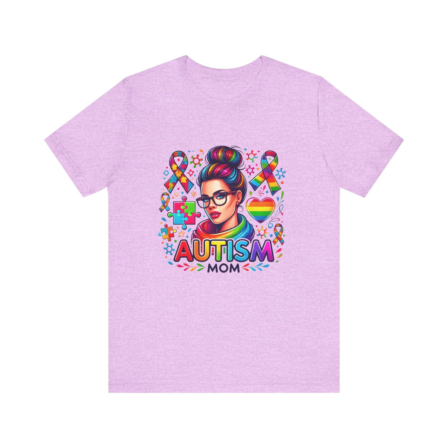 Autism Mom- Jersey Short Sleeve Tee