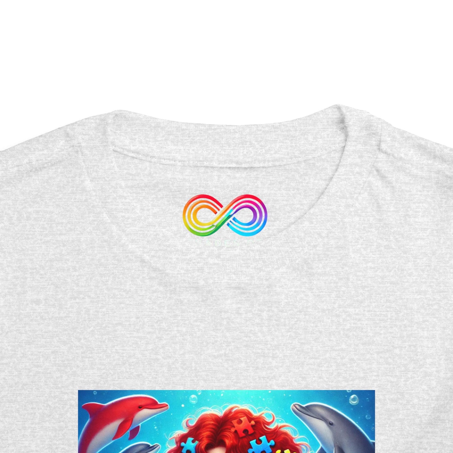 Toddler Short Sleeve Tee- Mermaid- Autism Awareness