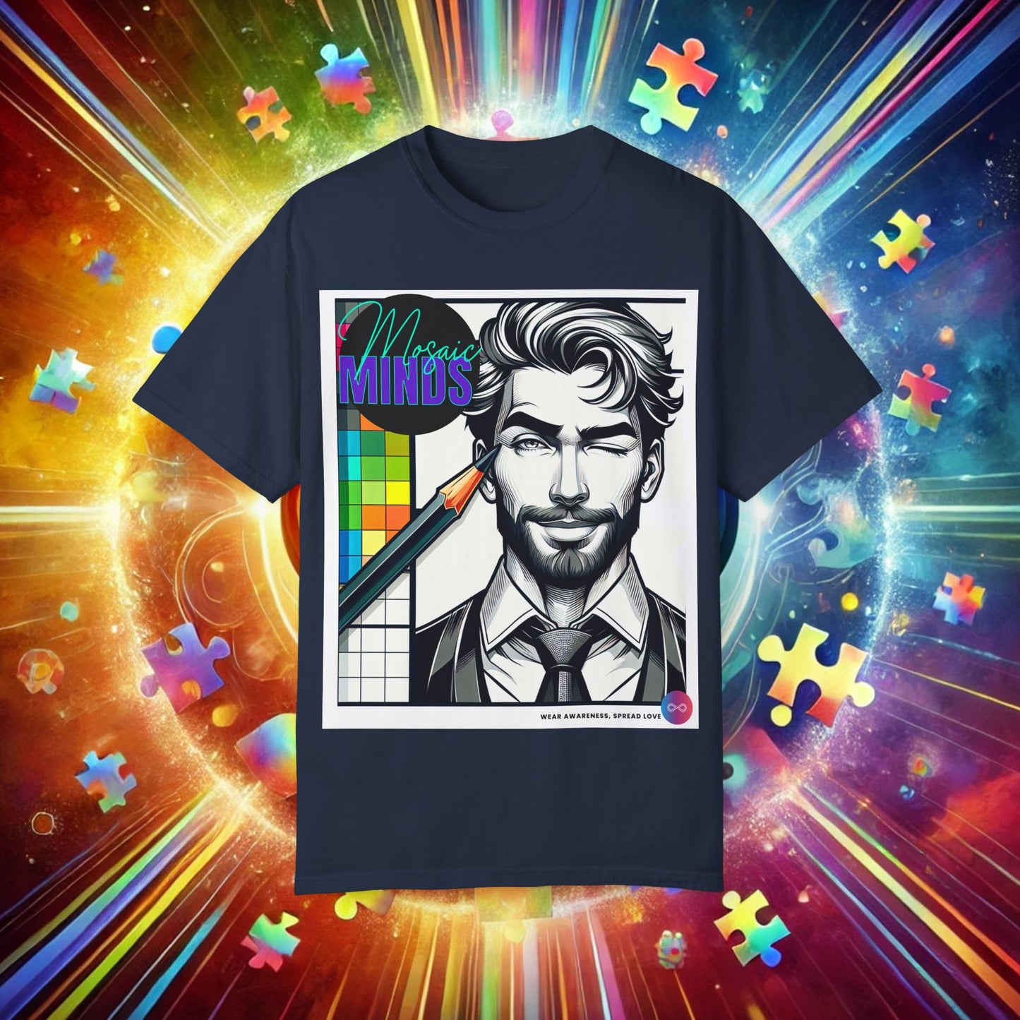 Autism Awareness T-Shirt - Unisex Garment-Dyed