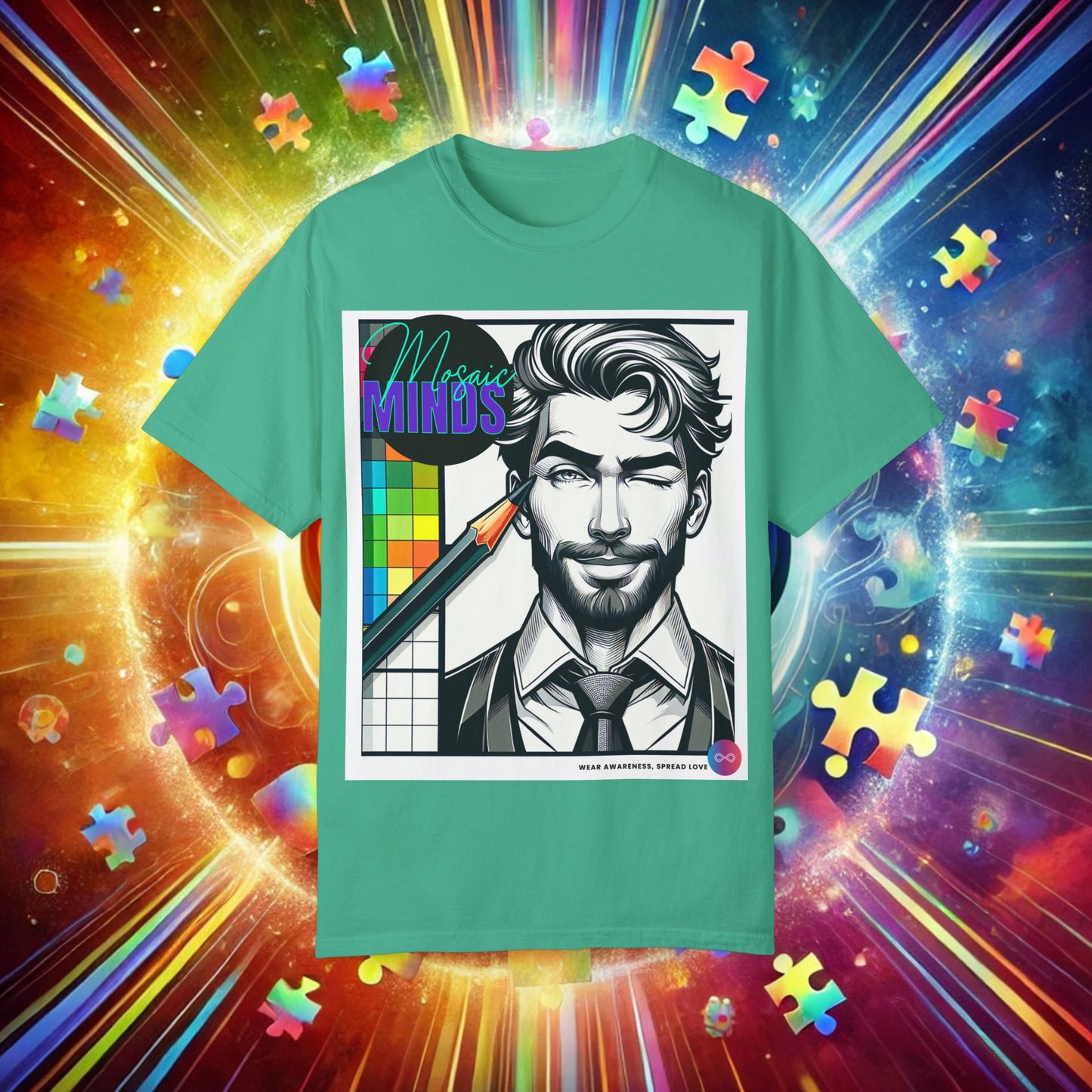 Autism Awareness T-Shirt - Unisex Garment-Dyed