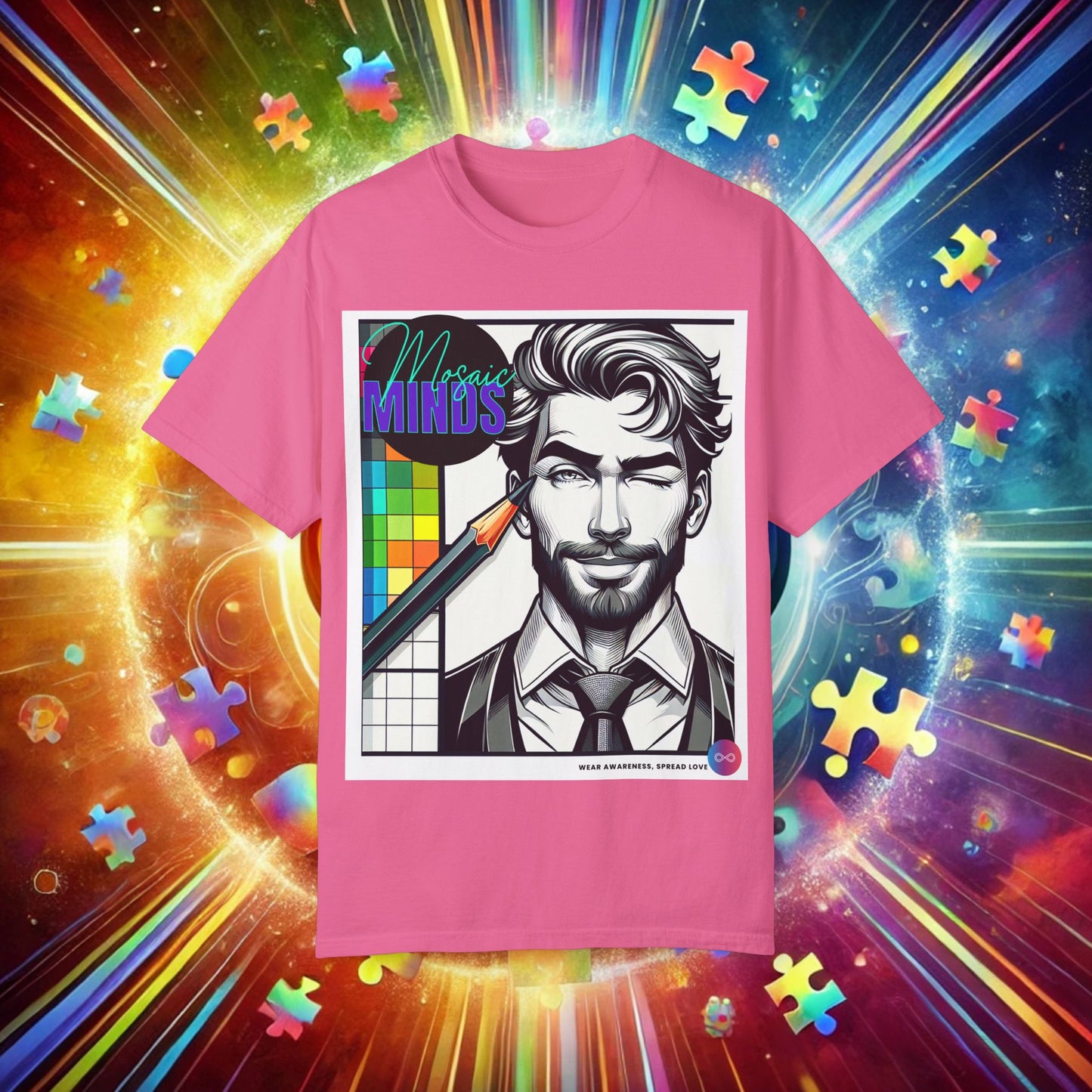 Autism Awareness T-Shirt - Unisex Garment-Dyed