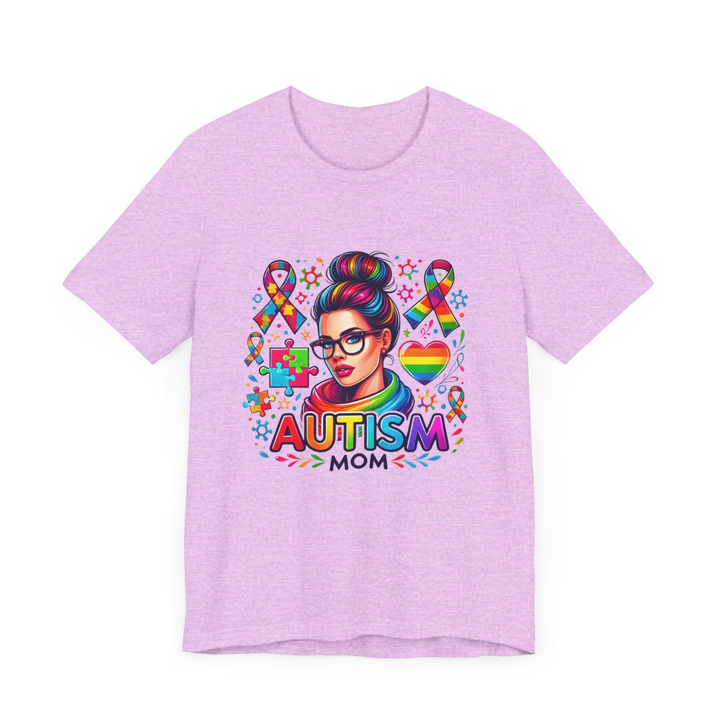 Autism Mom- Jersey Short Sleeve Tee