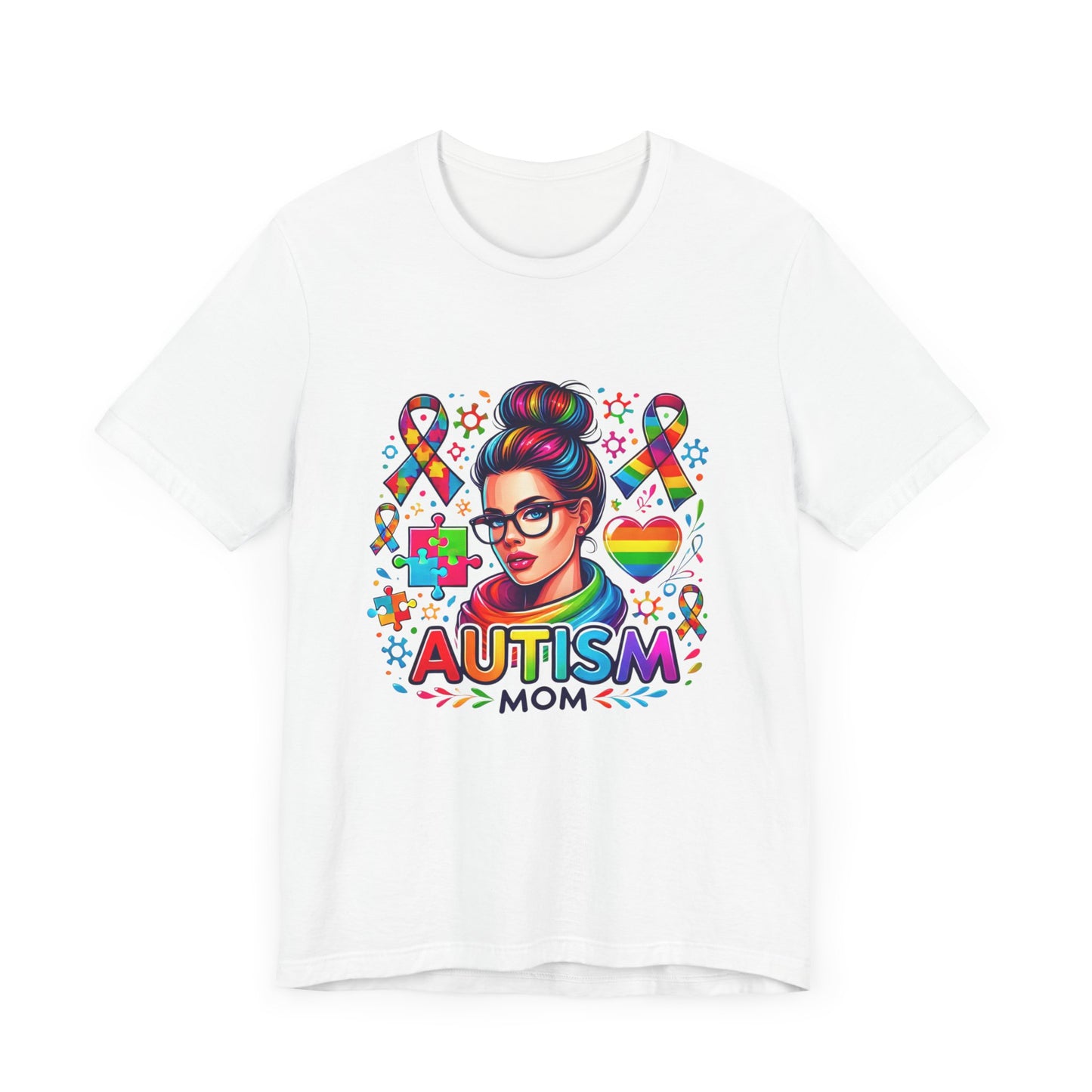 Autism Mom- Jersey Short Sleeve Tee
