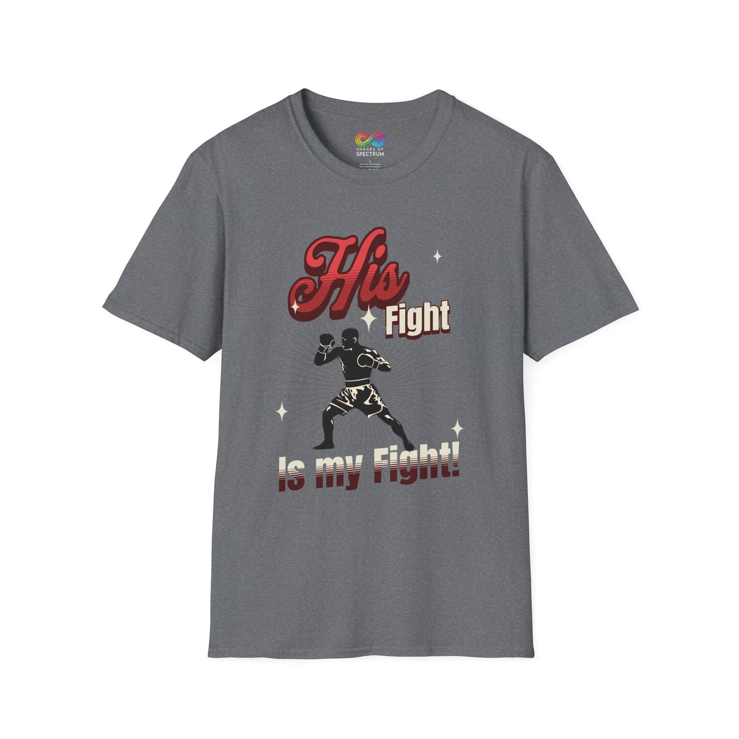 Athletic Tee - Autism Awareness - His Fight, is my Fight.