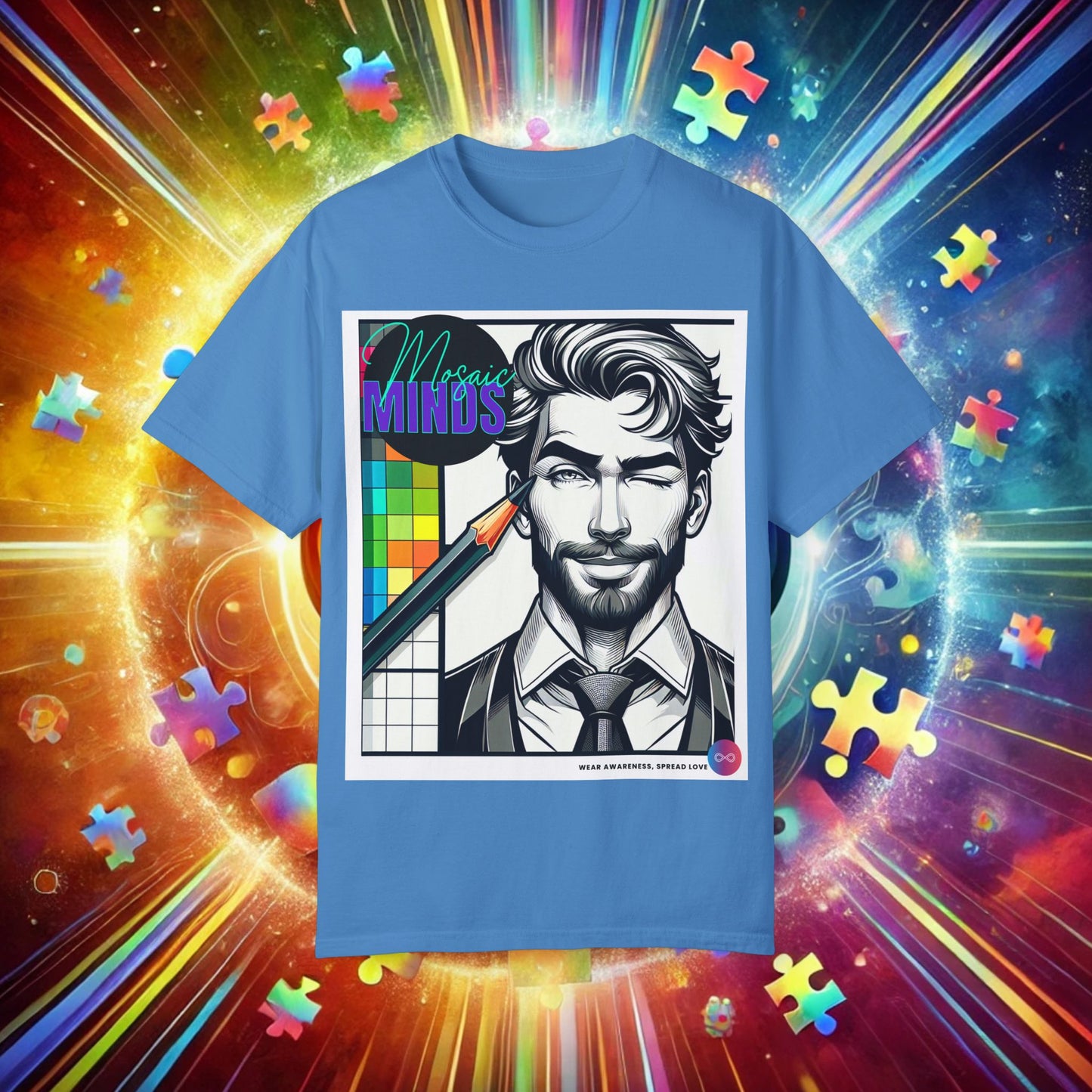 Autism Awareness T-Shirt - Unisex Garment-Dyed
