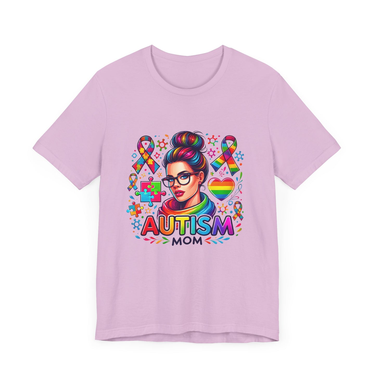 Autism Mom- Jersey Short Sleeve Tee