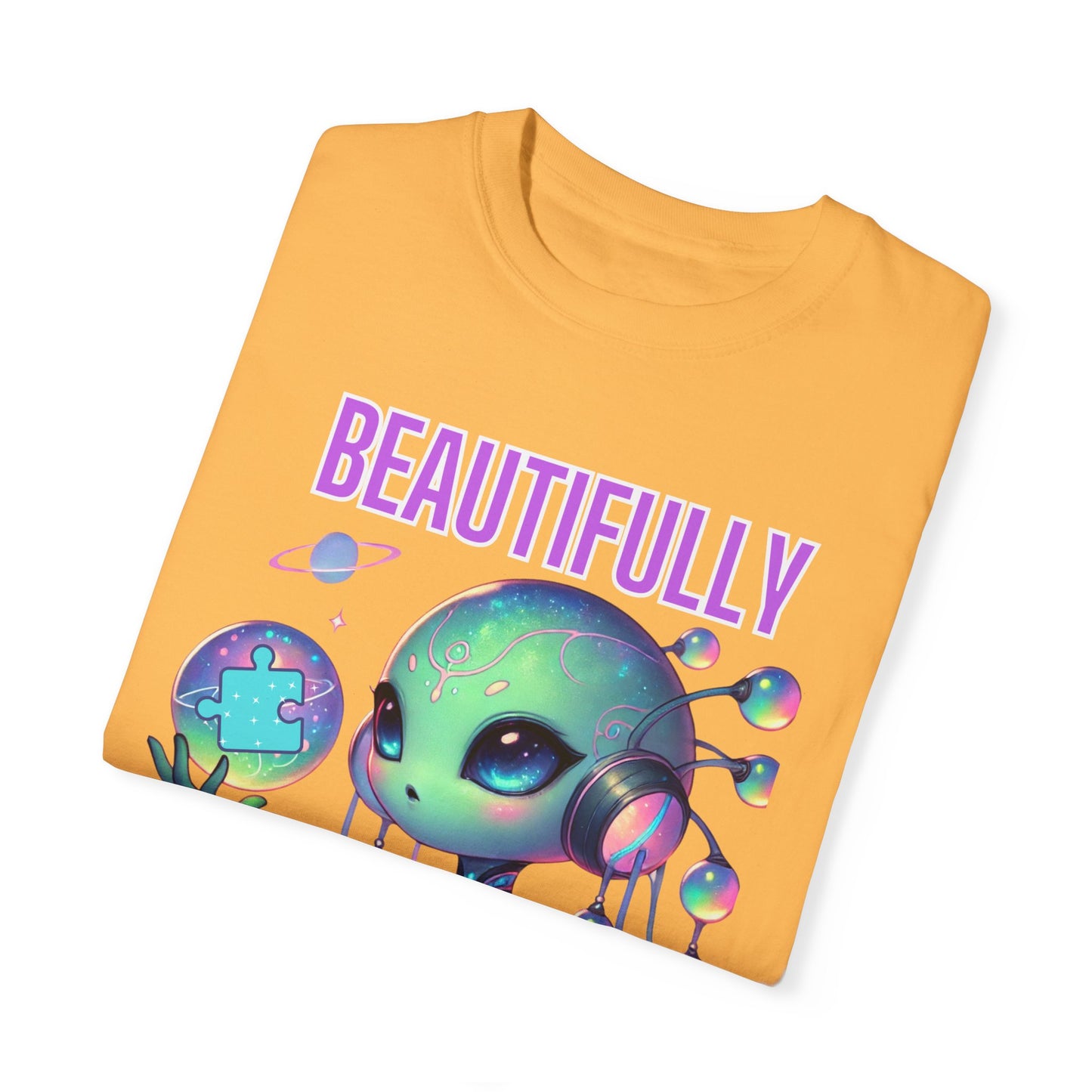 Cute Alien T-Shirt -Beautifully Different- Autism Awareness