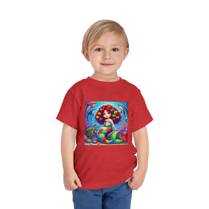 Toddler Short Sleeve Tee- Mermaid- Autism Awareness