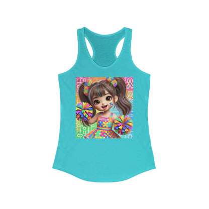 Autism Cheerleader Tank Top