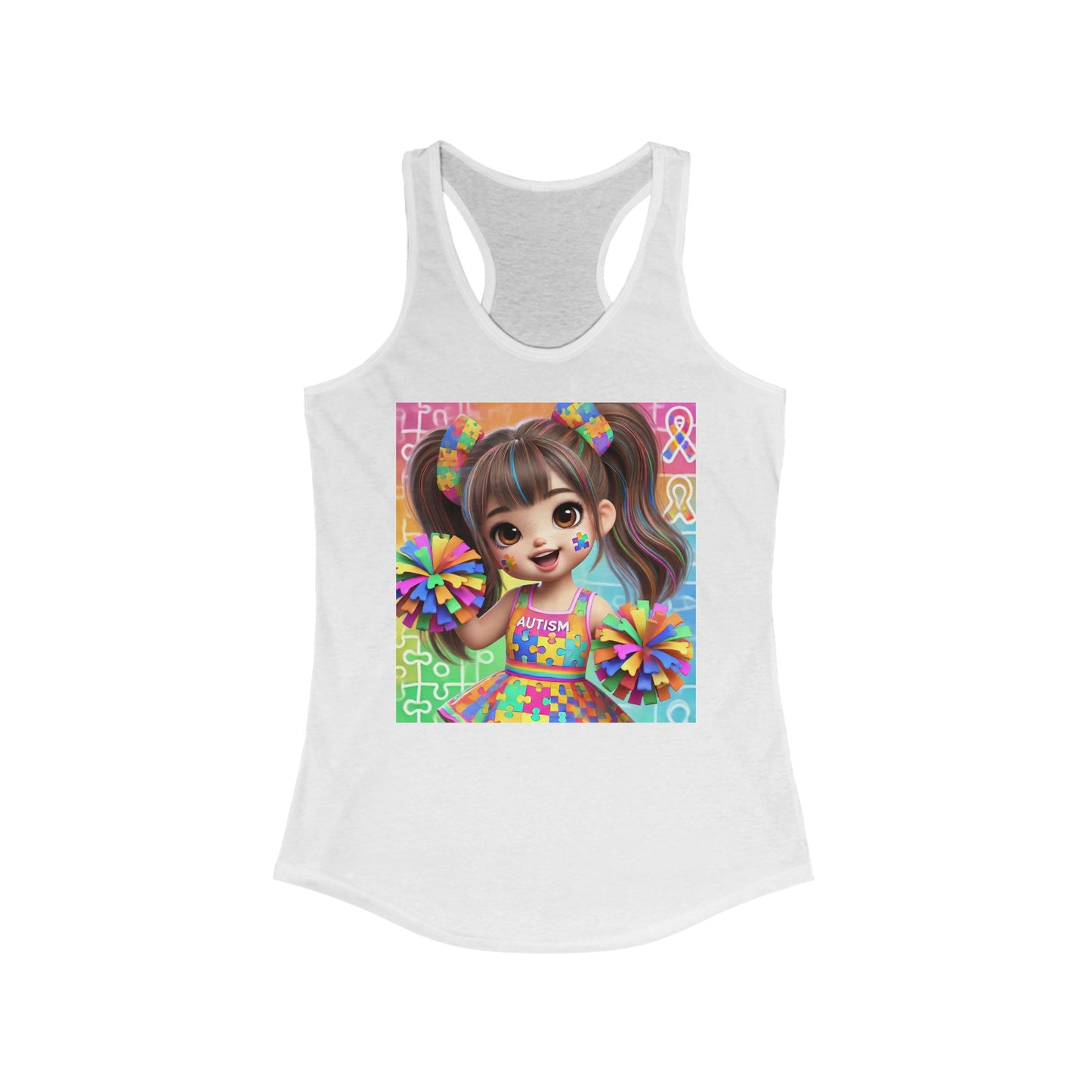 Autism Cheerleader Tank Top