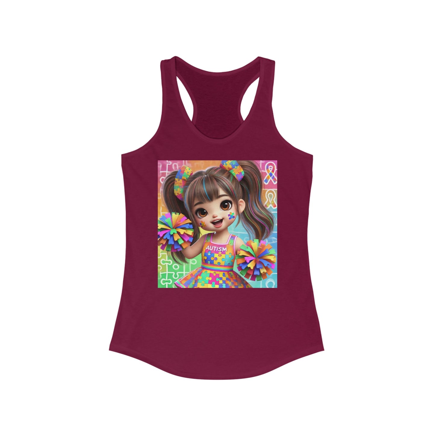 Autism Cheerleader Tank Top