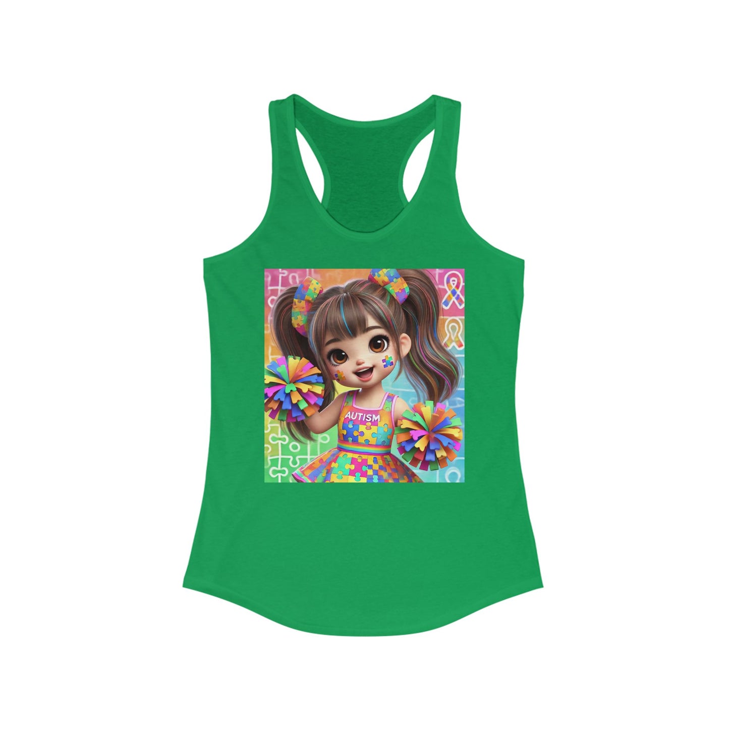 Autism Cheerleader Tank Top