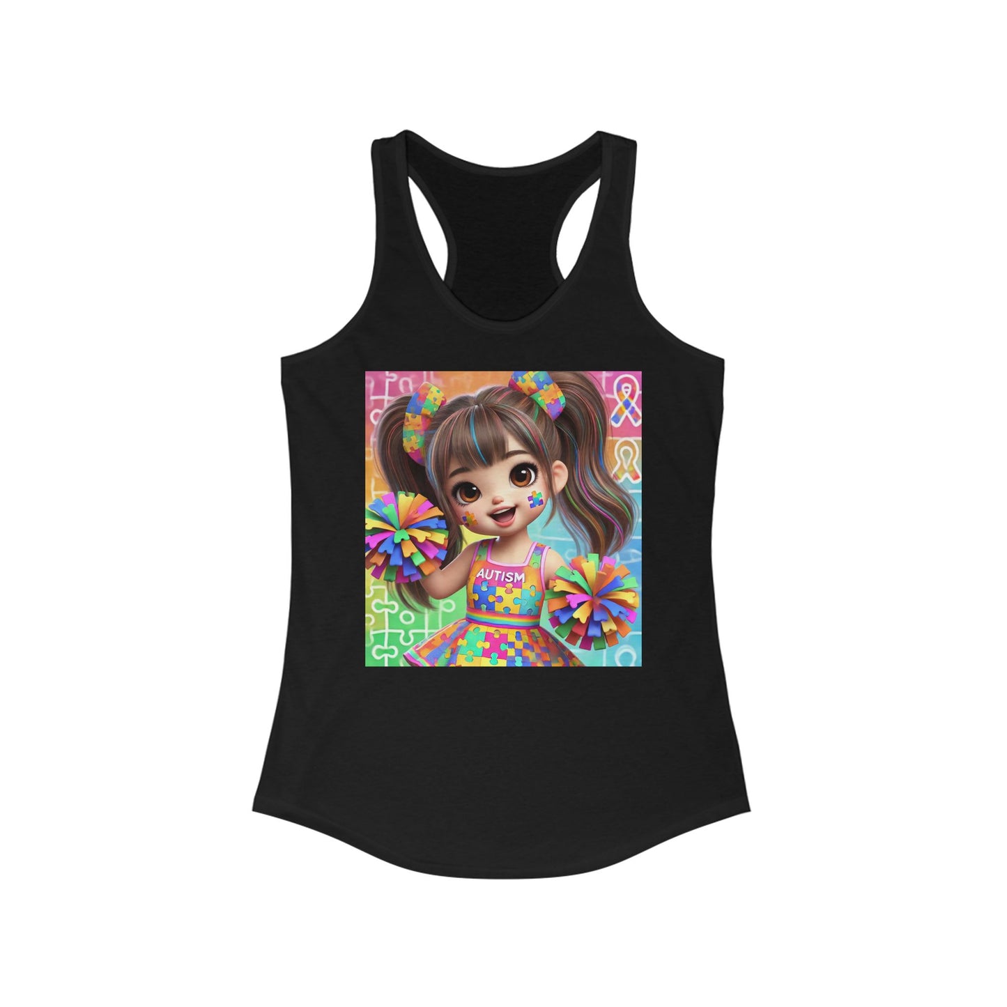 Autism Cheerleader Tank Top