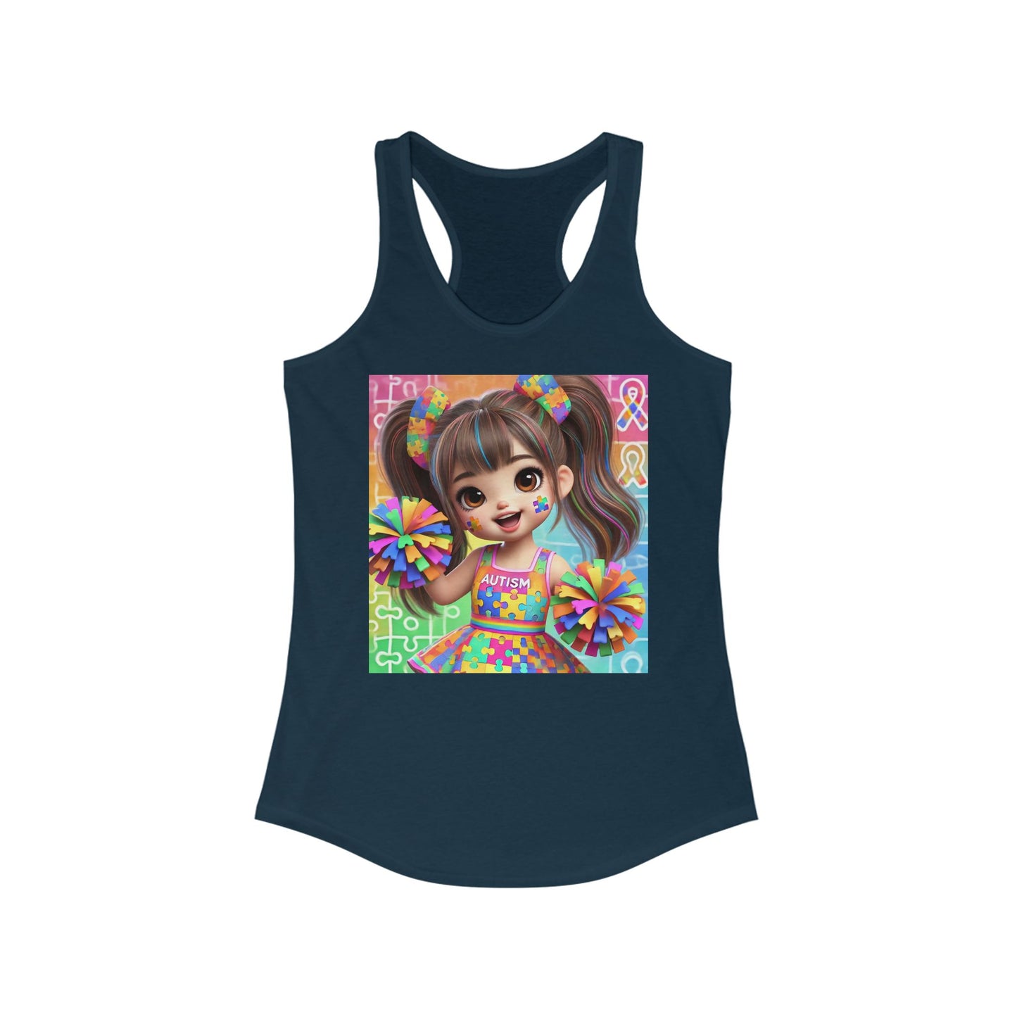 Autism Cheerleader Tank Top