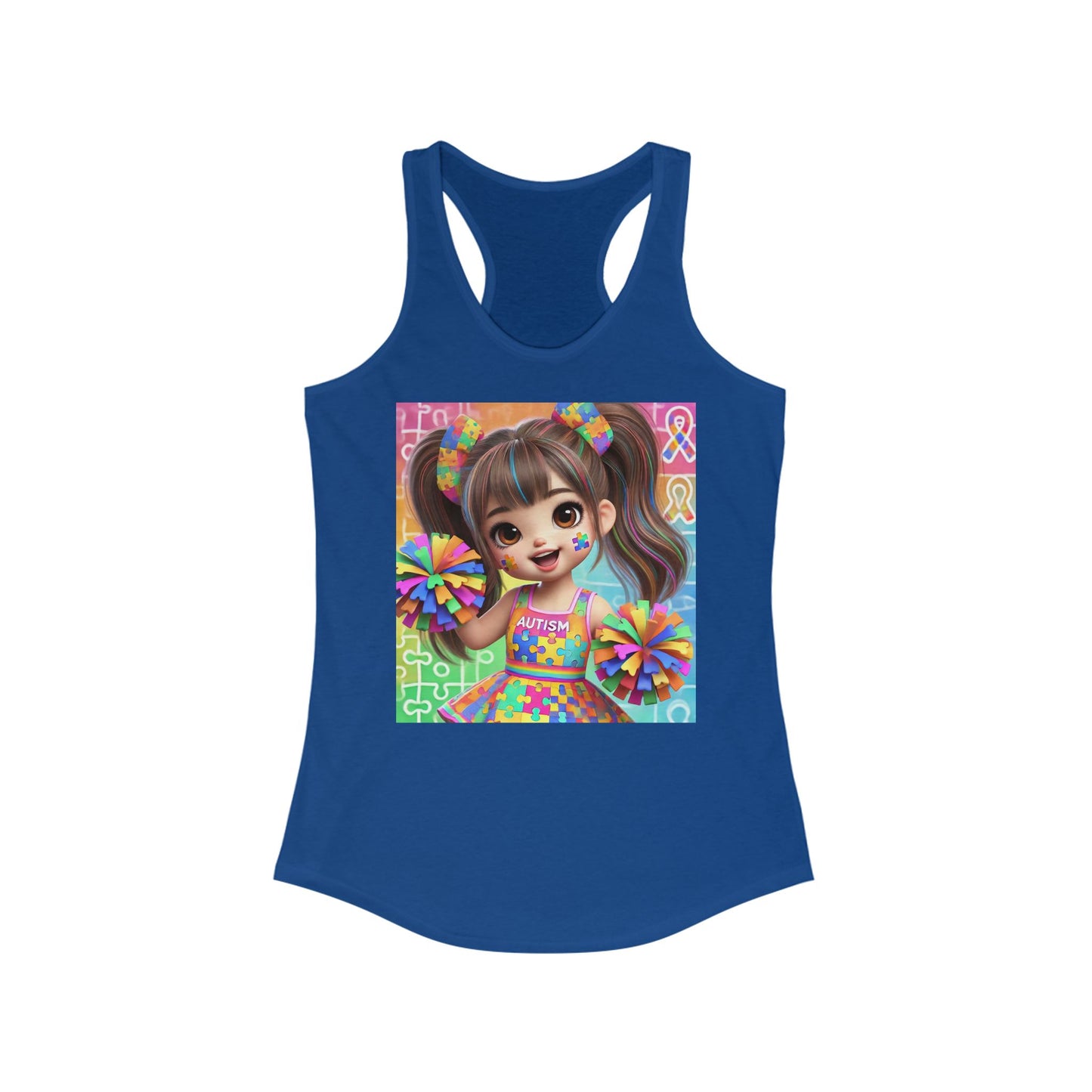 Autism Cheerleader Tank Top