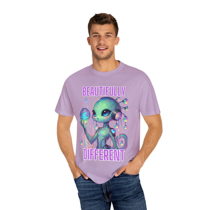 Cute Alien T-Shirt -Beautifully Different- Autism Awareness