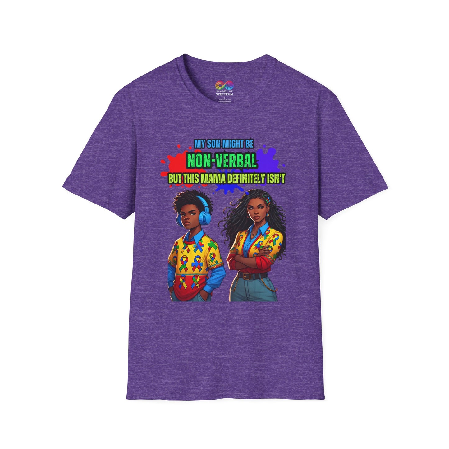 Autism Awareness T-Shirt- Momma's love Unisex Softstyle