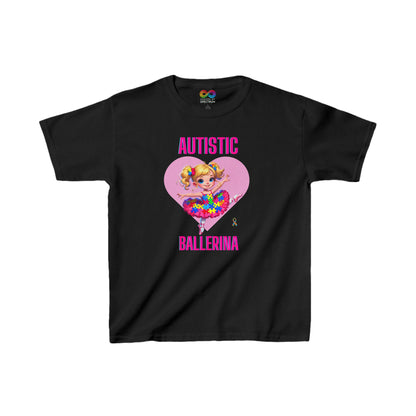 Kids Tee - Autism Awareness Ballerina Design