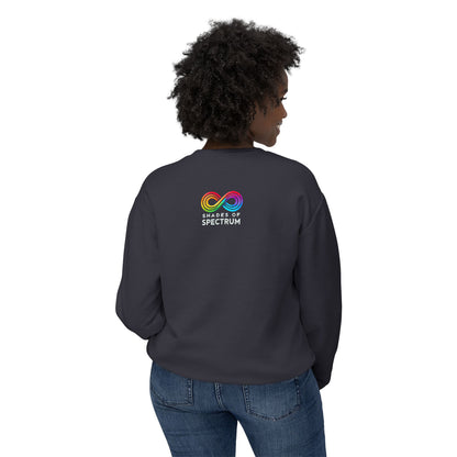 Autism Awareness Crewneck Sweatshirt - 'My child does not look 'Autistic' And you don't look ignorant Yet here we are'