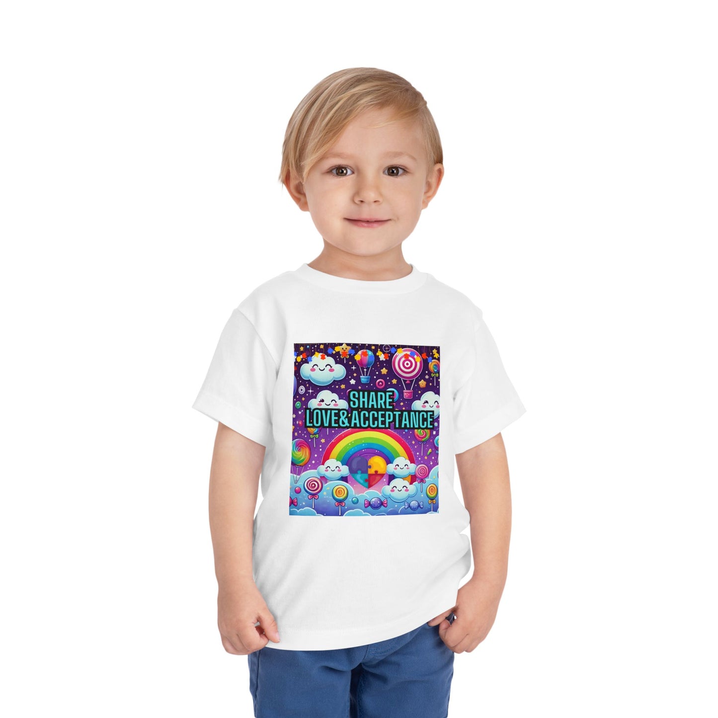 Toddler Tee - Share Love and Acceptance for All