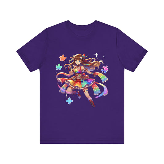 Autism Warrior Princess- Unisex Jersey Short Sleeve T-Shirt -