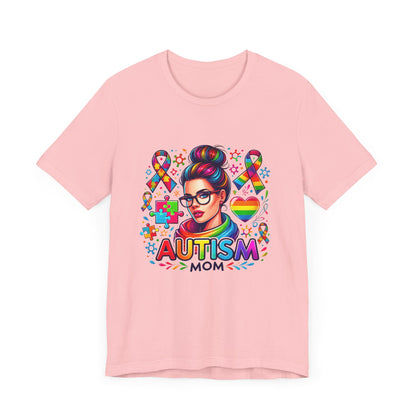Autism Mom- Jersey Short Sleeve Tee