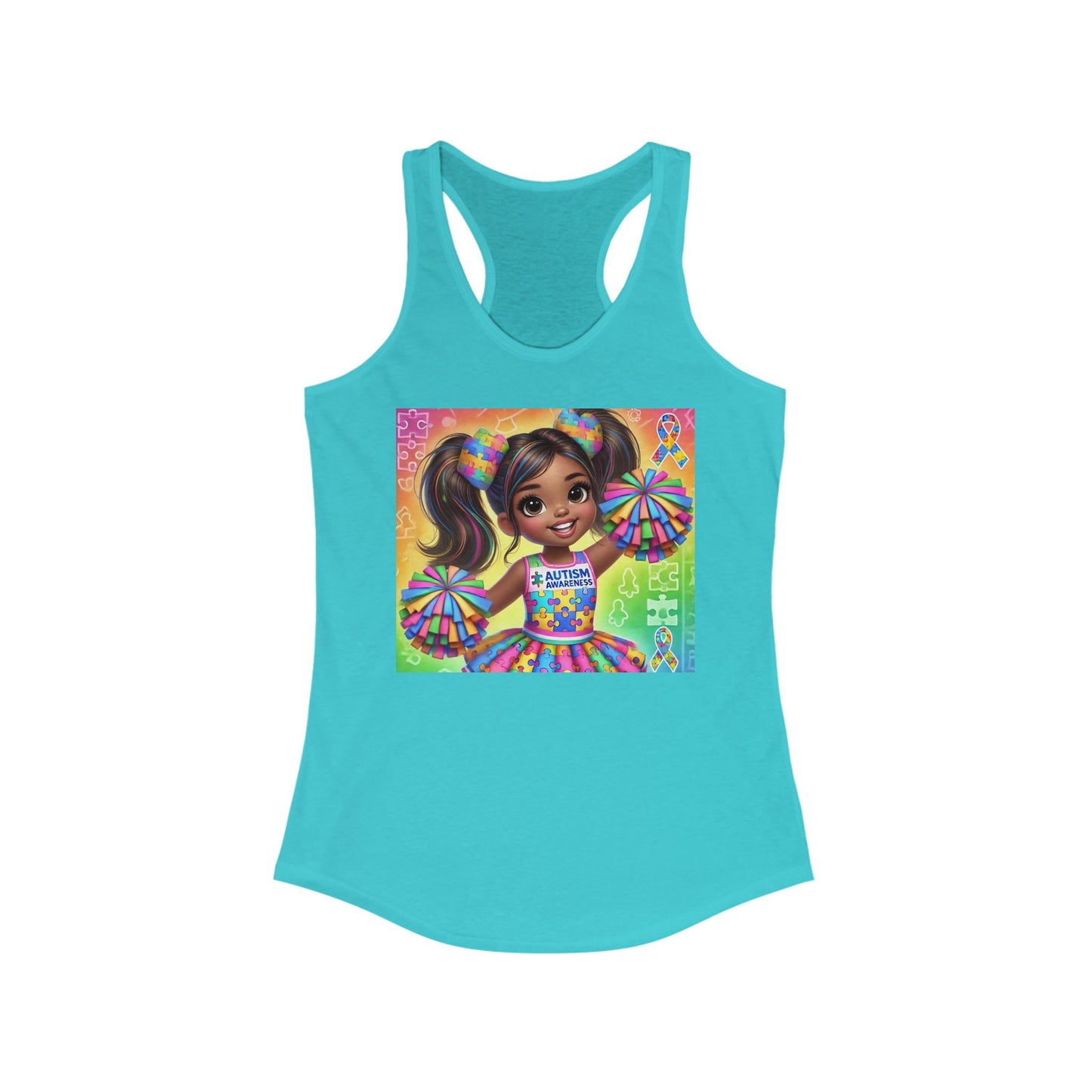 Autism Cheerleader Tank Top