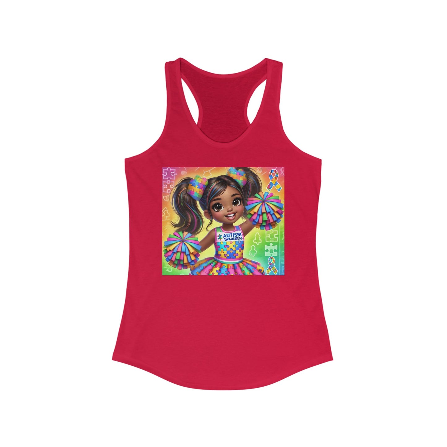 Autism Cheerleader Tank Top