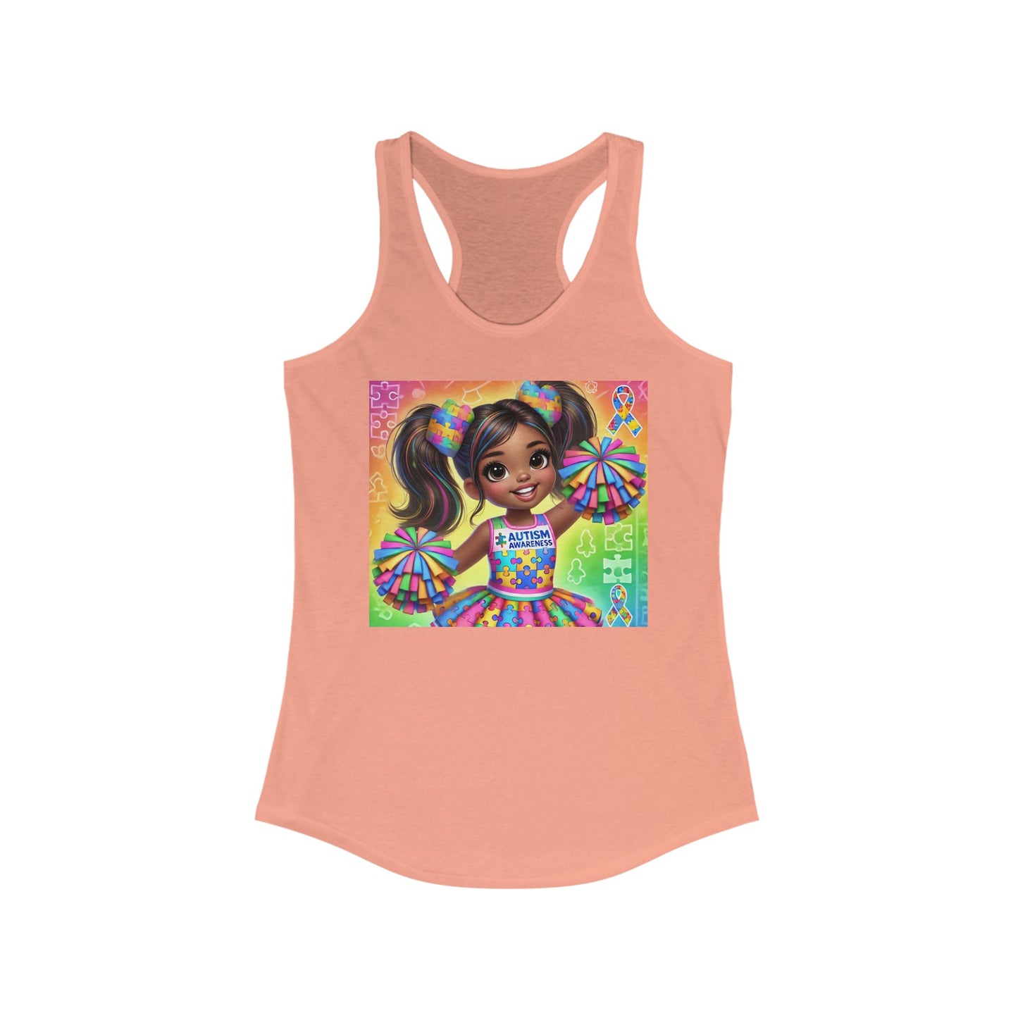 Autism Cheerleader Tank Top