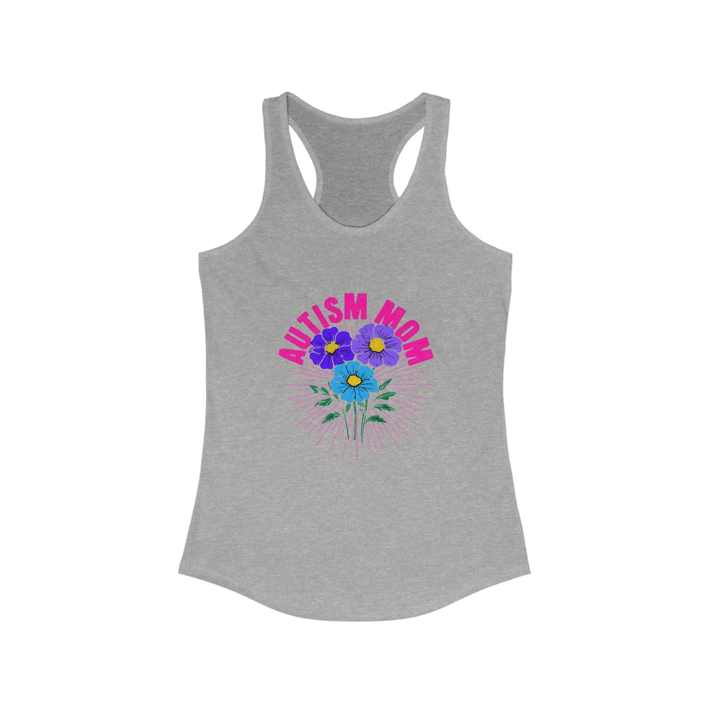 Women's Ideal Racerback Tank- Autism Mom