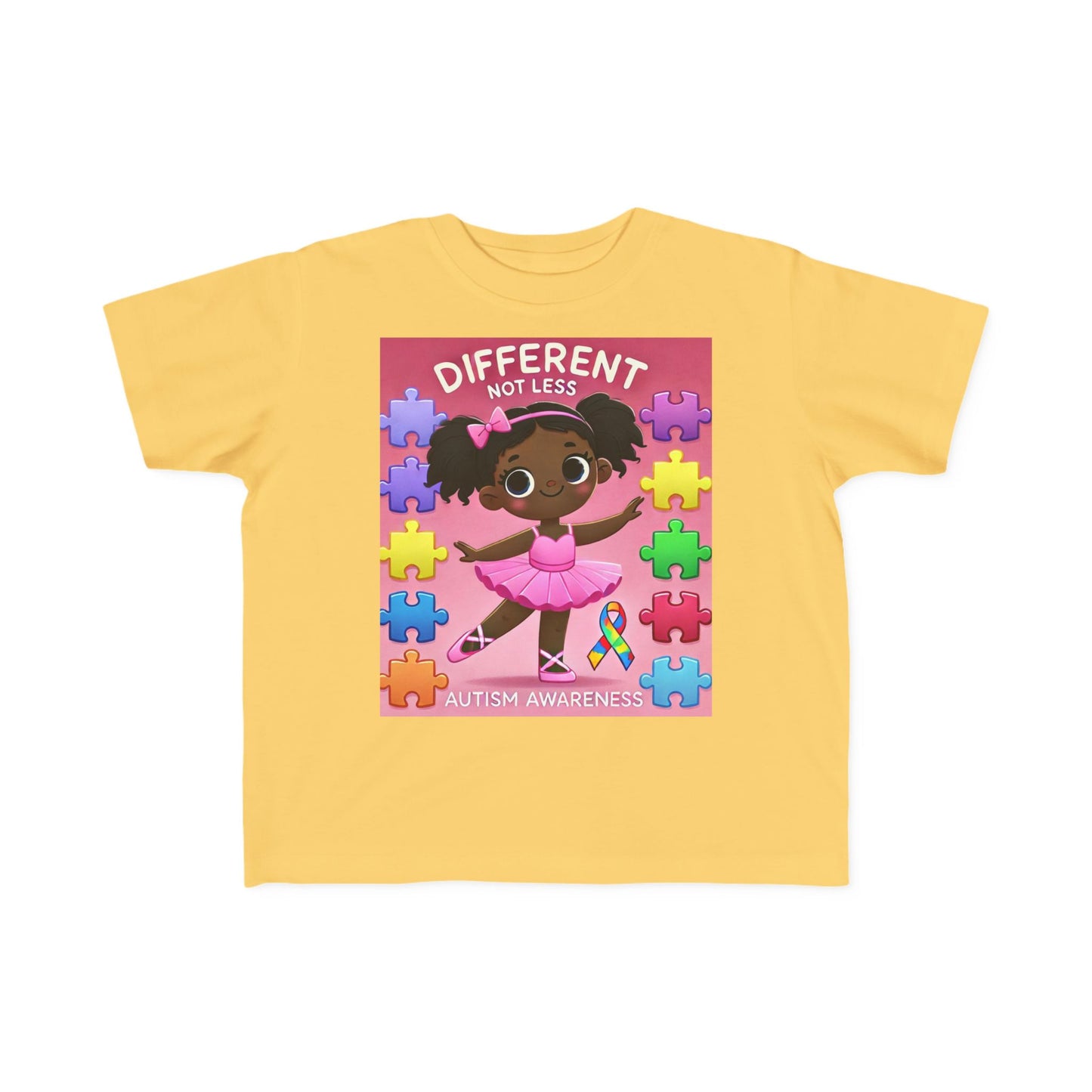 Toddler Tee - Autism Awareness Ballerina Design