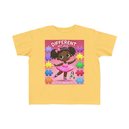 Toddler Tee - Autism Awareness Ballerina Design