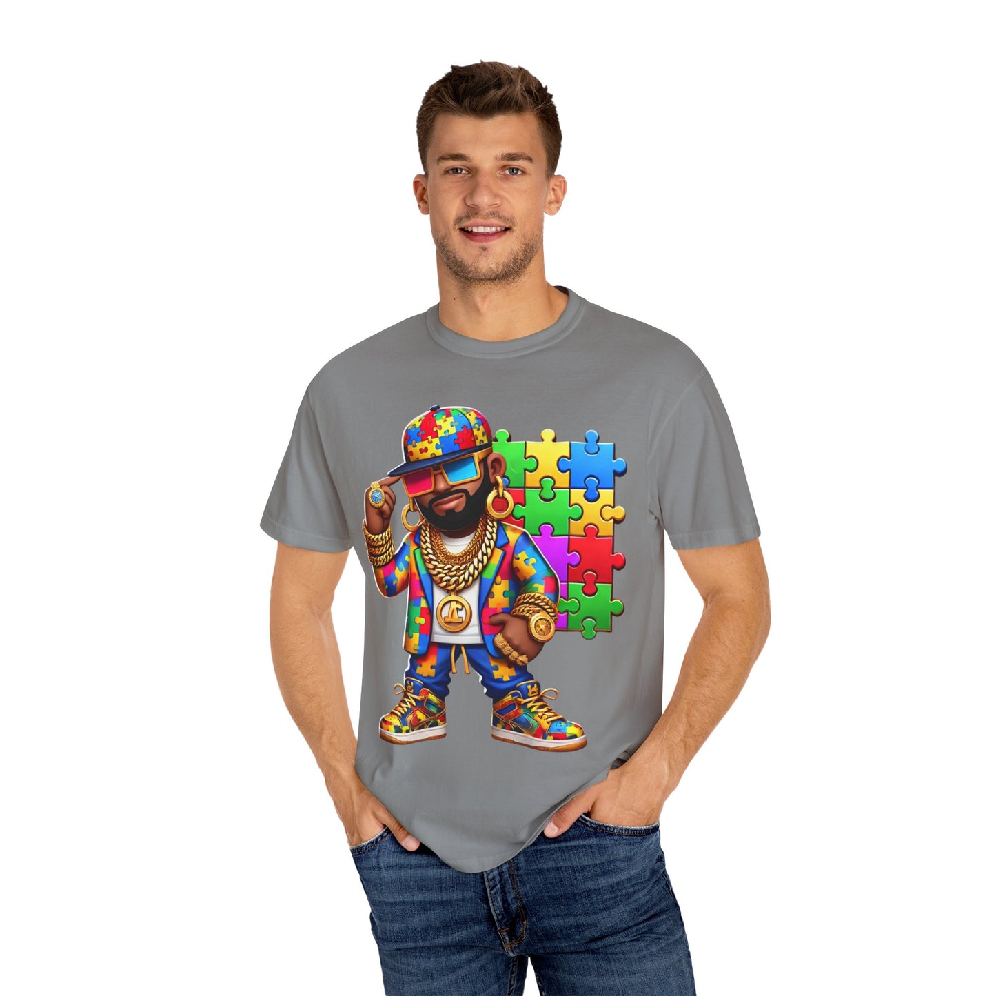 Unisex Garment-Dyed T-shirt- Autism Awareness